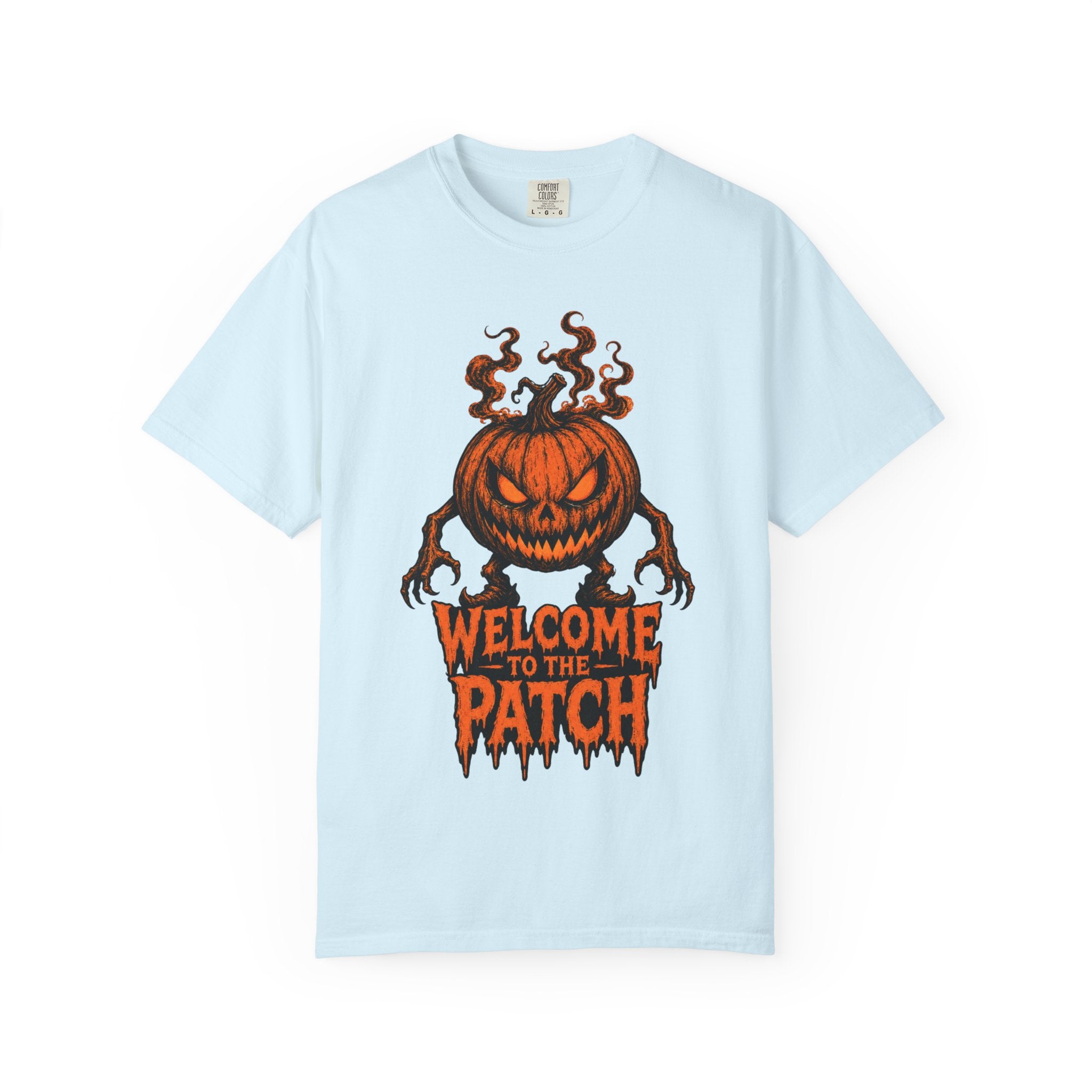 Welcome to the Patch Pumpkin T Shirt Halloween Horror Tee