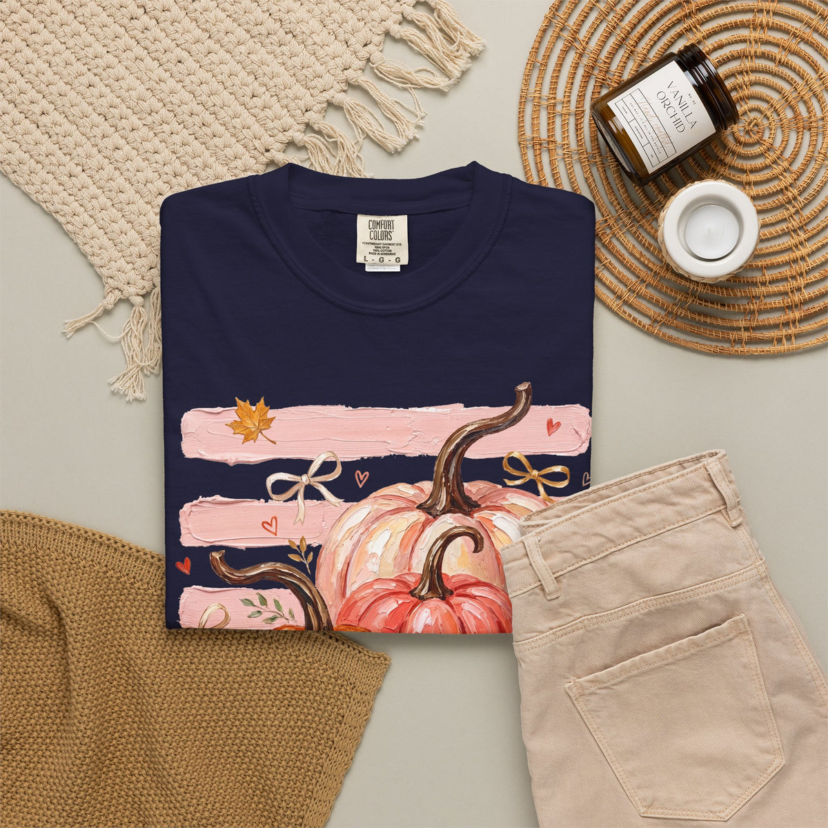 Pumpkin Harvest Tee Shirt Autumn Watercolor Pumpkins Tee