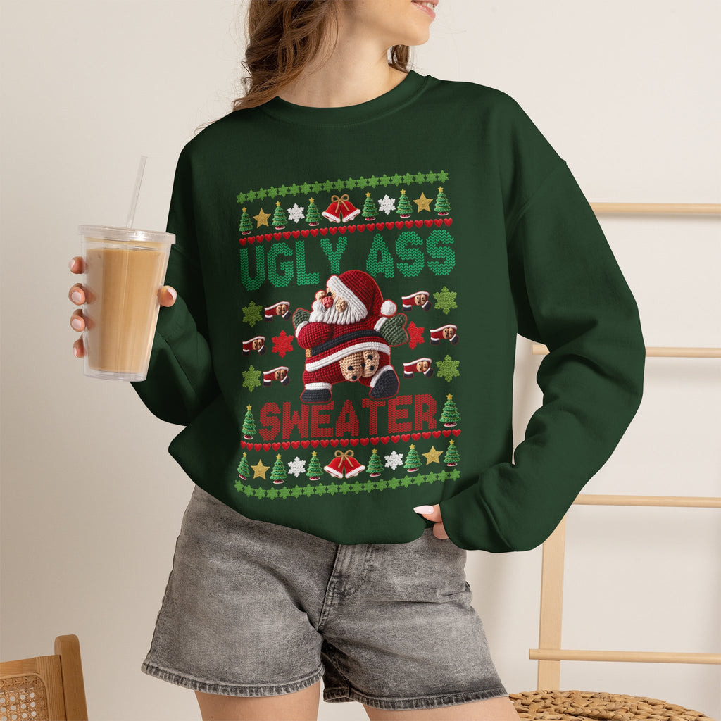 Funny Ugly Christmas Sweater, Ugly Ass Sweater Sweatshirt, Sarcastic Christmas Shirt, Adult Holiday Party Outfit, Gag Gift