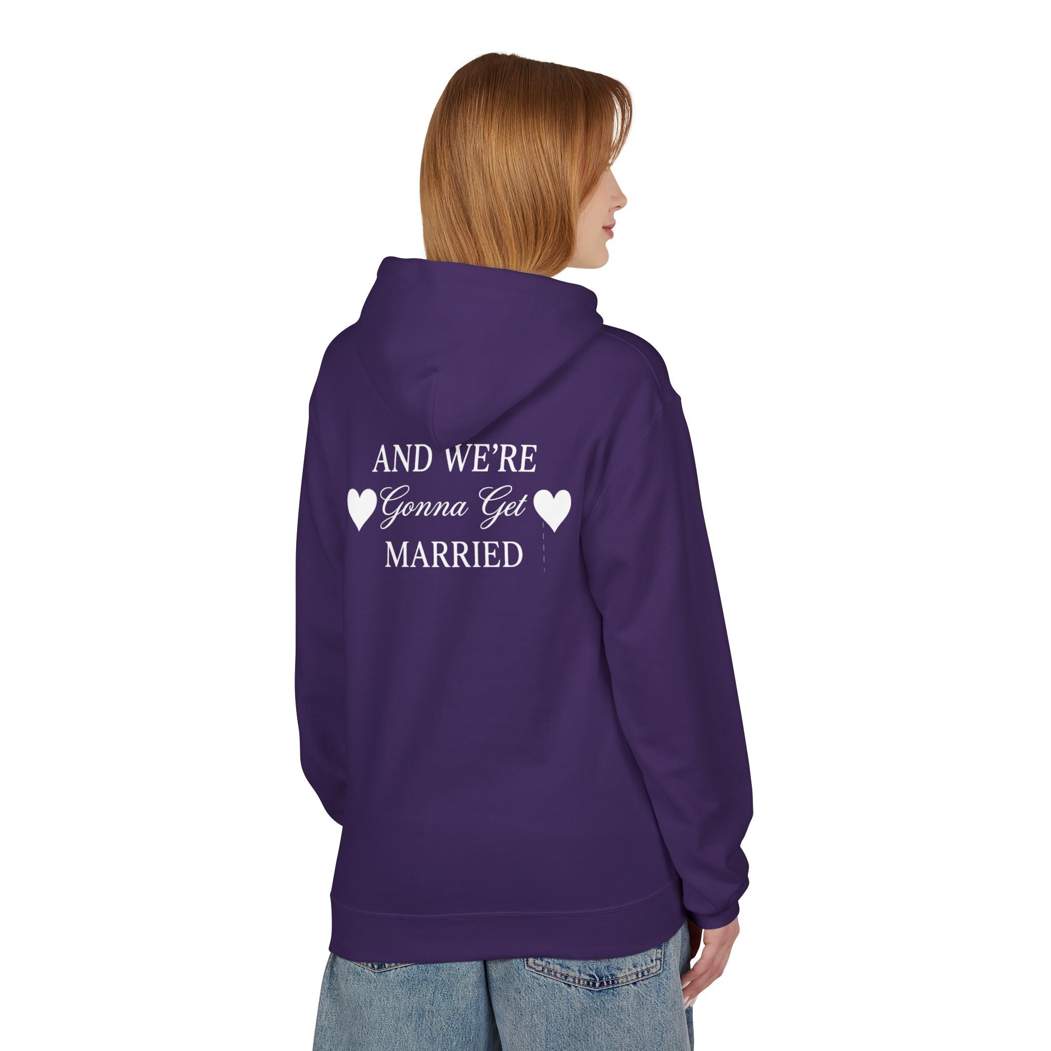 Engaged Couple Hoodie And We're Gonna Get Married Wedding Announcement Pullover
