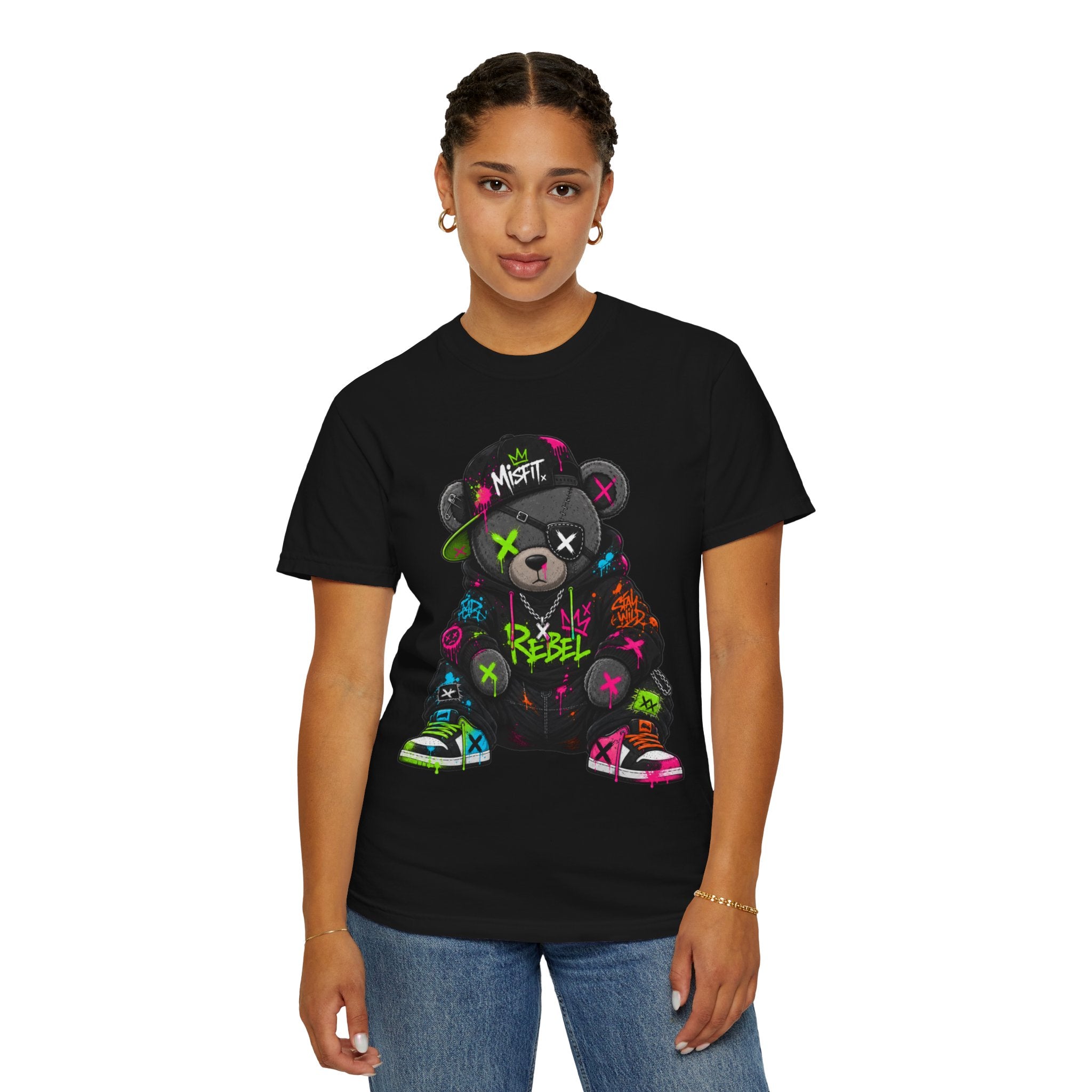 Rebel Graffiti Bear T Shirt