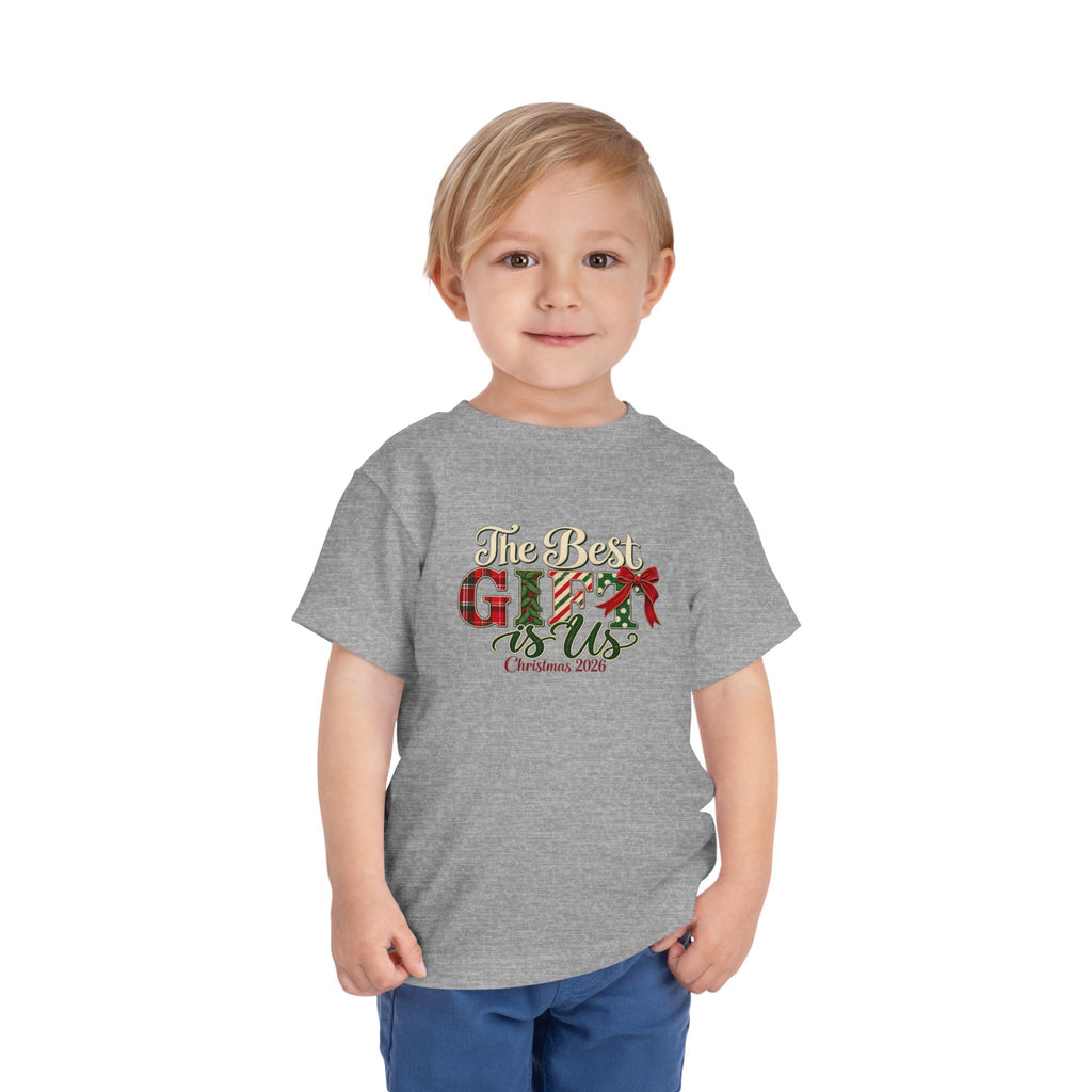 Matching Family Christmas Shirts 2026, Adult Youth Toddler Christmas Tees, The Best Gift Is Us, Vintage Holiday Family Photo Outfits