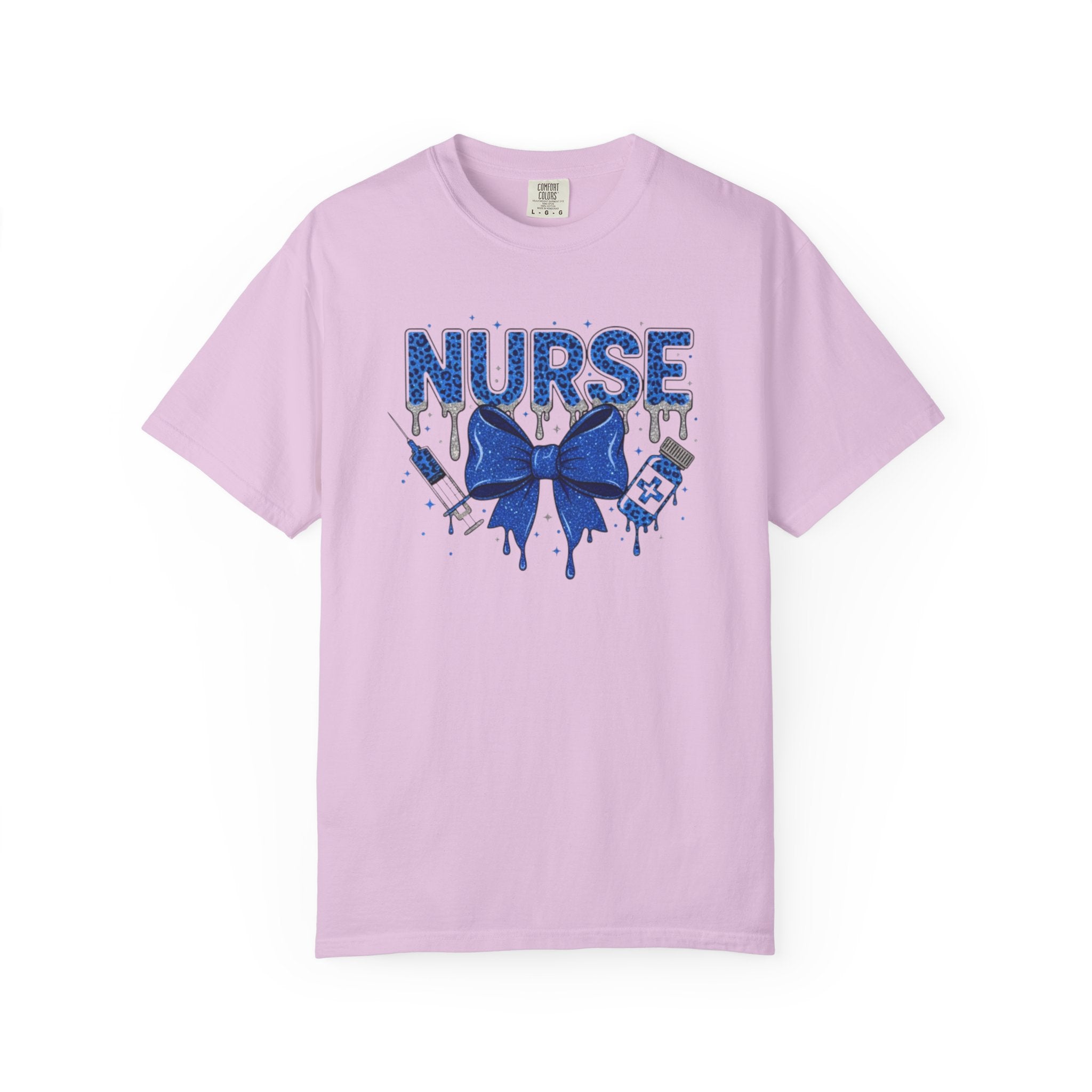 Nurse Blue Ribbon Graphic T Shirt Medical Nurse Appreciation Tee