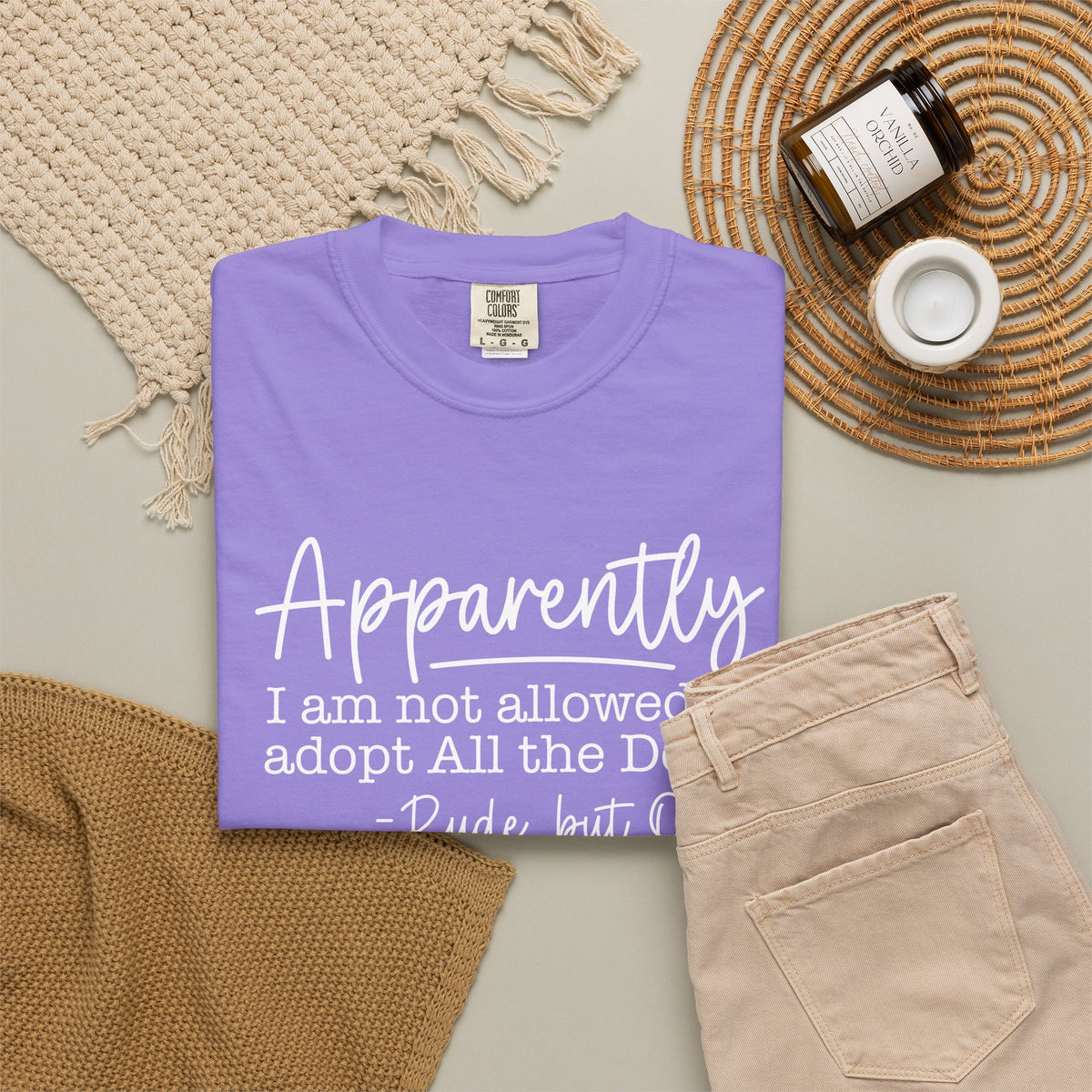 Tee Shirt Apparently I Am Not Allowed to Adopt All the Dogs Funny Dog Lover Graphic Tee