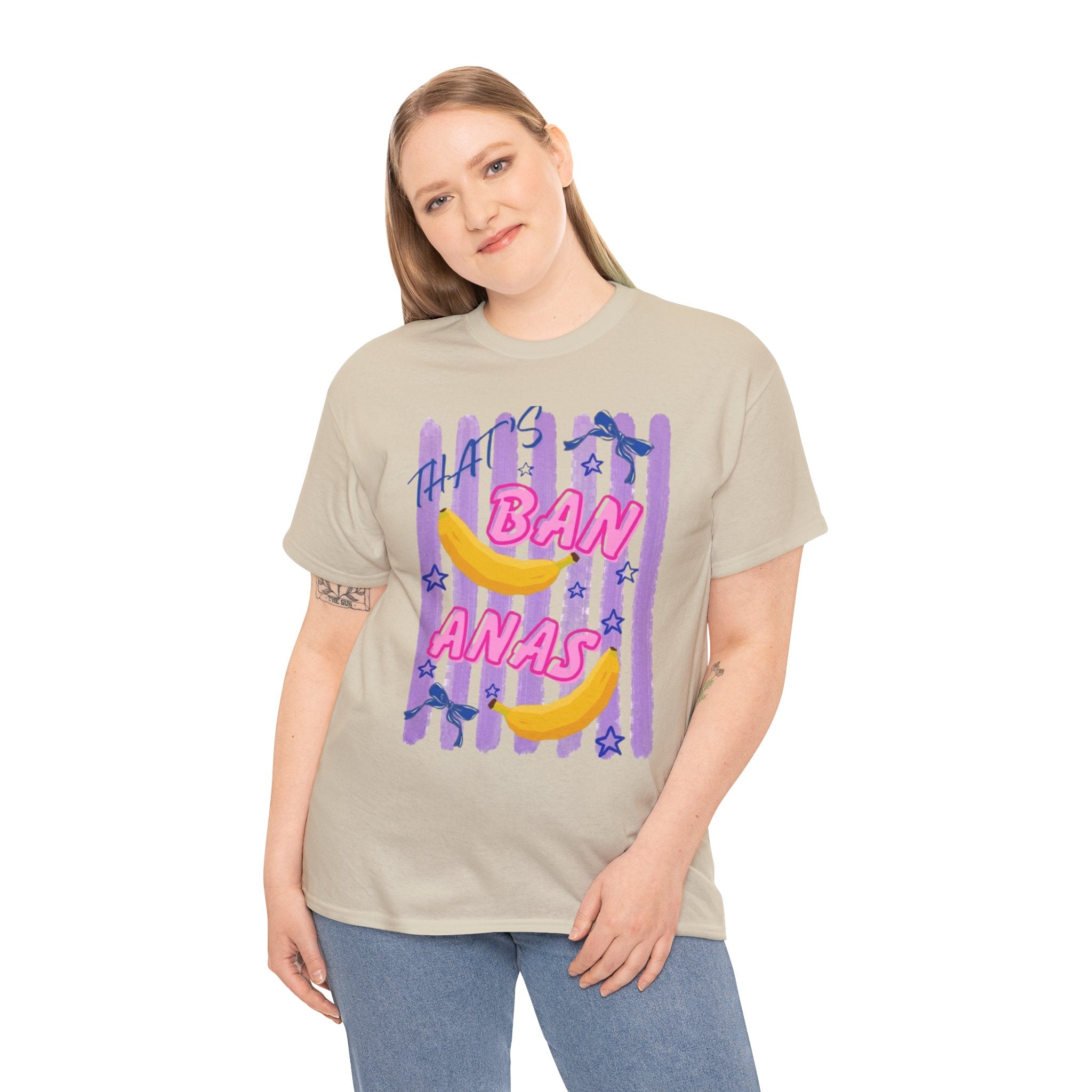 Bananas Graphic Tee — Playful Retro Banana Design with 'Ban Anas' Text