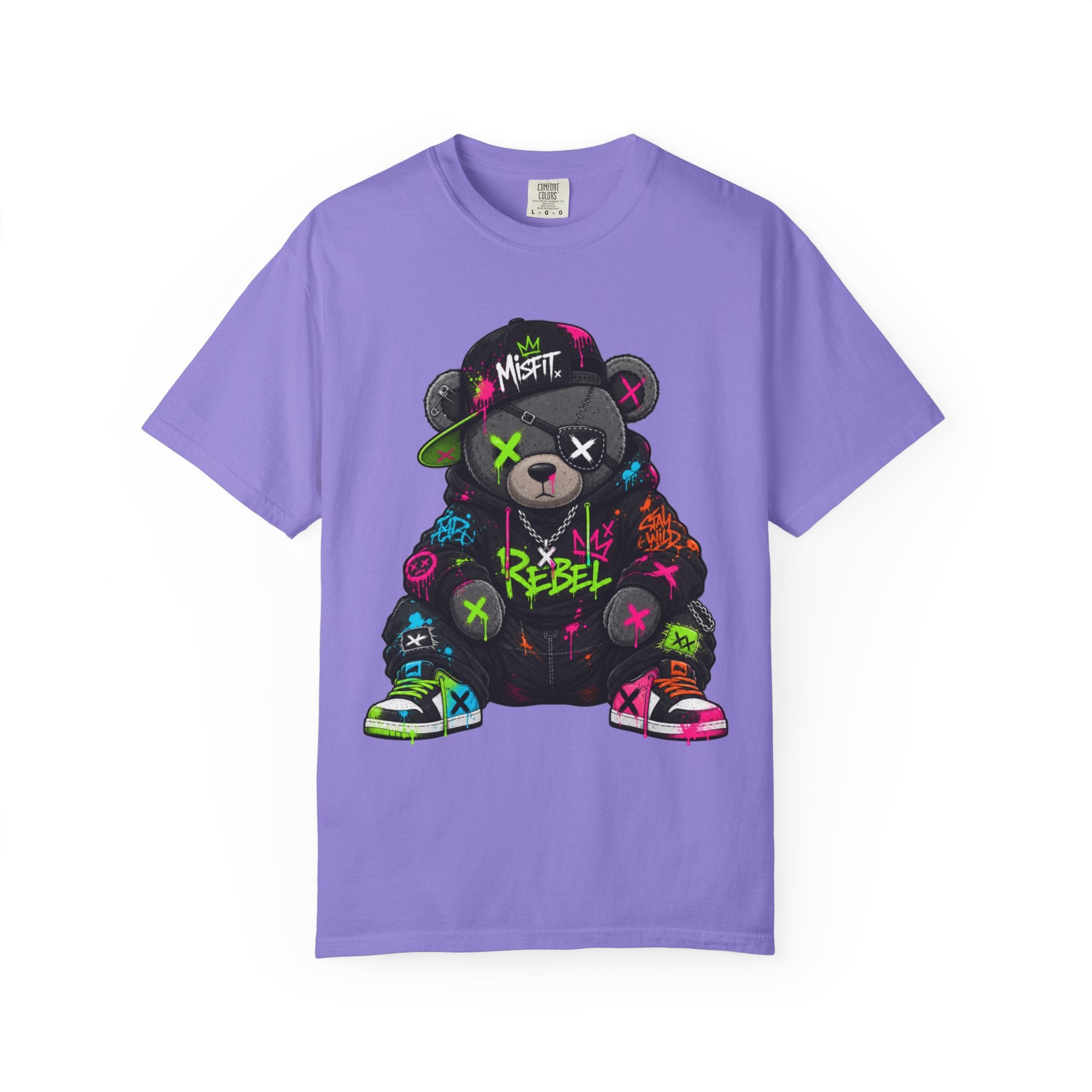 Rebel Graffiti Bear T Shirt