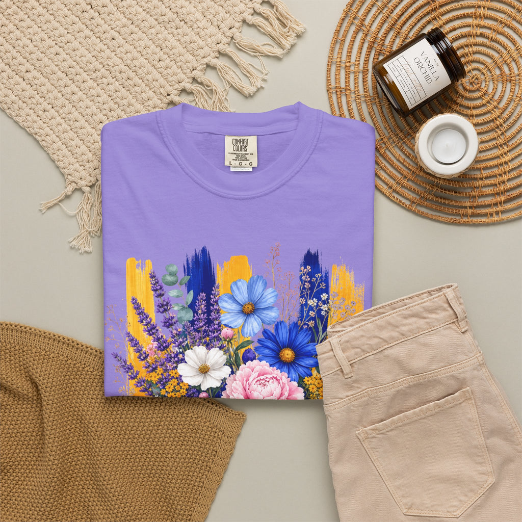 Floral Brushstroke Bouquet T Shirt