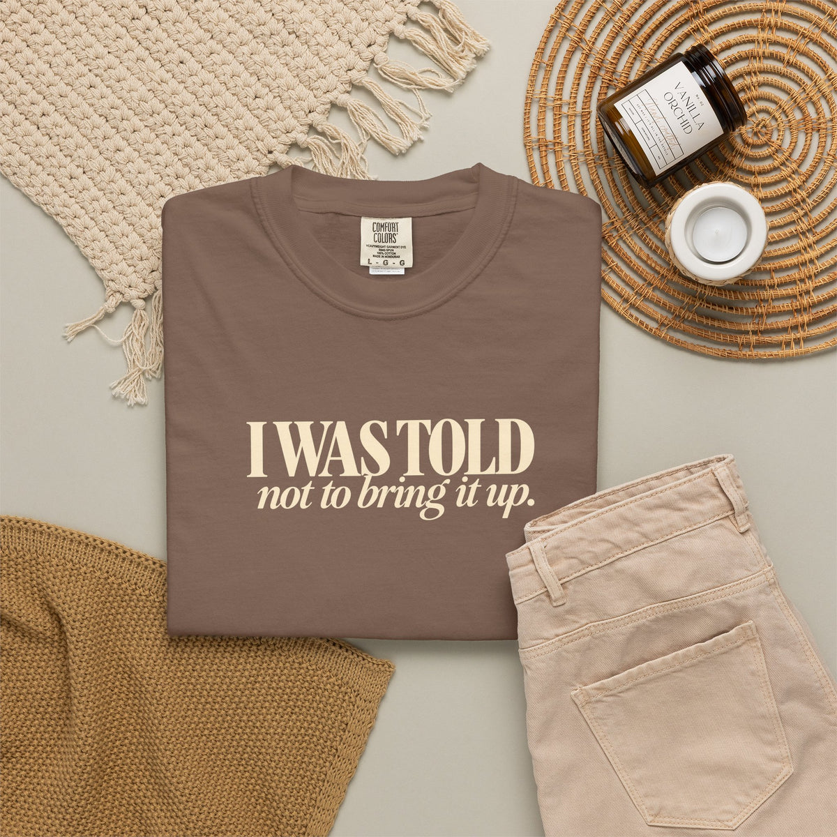 I Was Told Not to Bring It Up T-Shirt | Funny Thanksgiving Tee, His and Hers Thanksgiving Shirts, Couples Thanksgiving Outfit