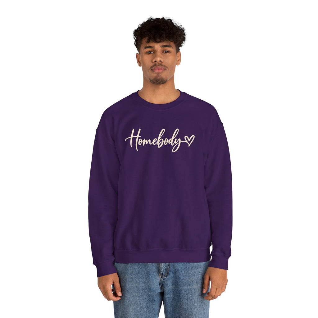 Homebody Crewneck Sweatshirt Cozy Homebody Pullover with Heart