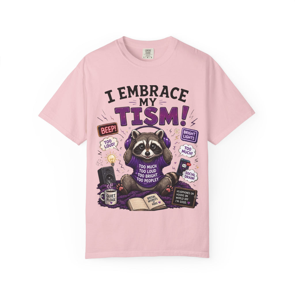 Autism Awareness T-Shirt I Embrace My Tism Raccoon Design