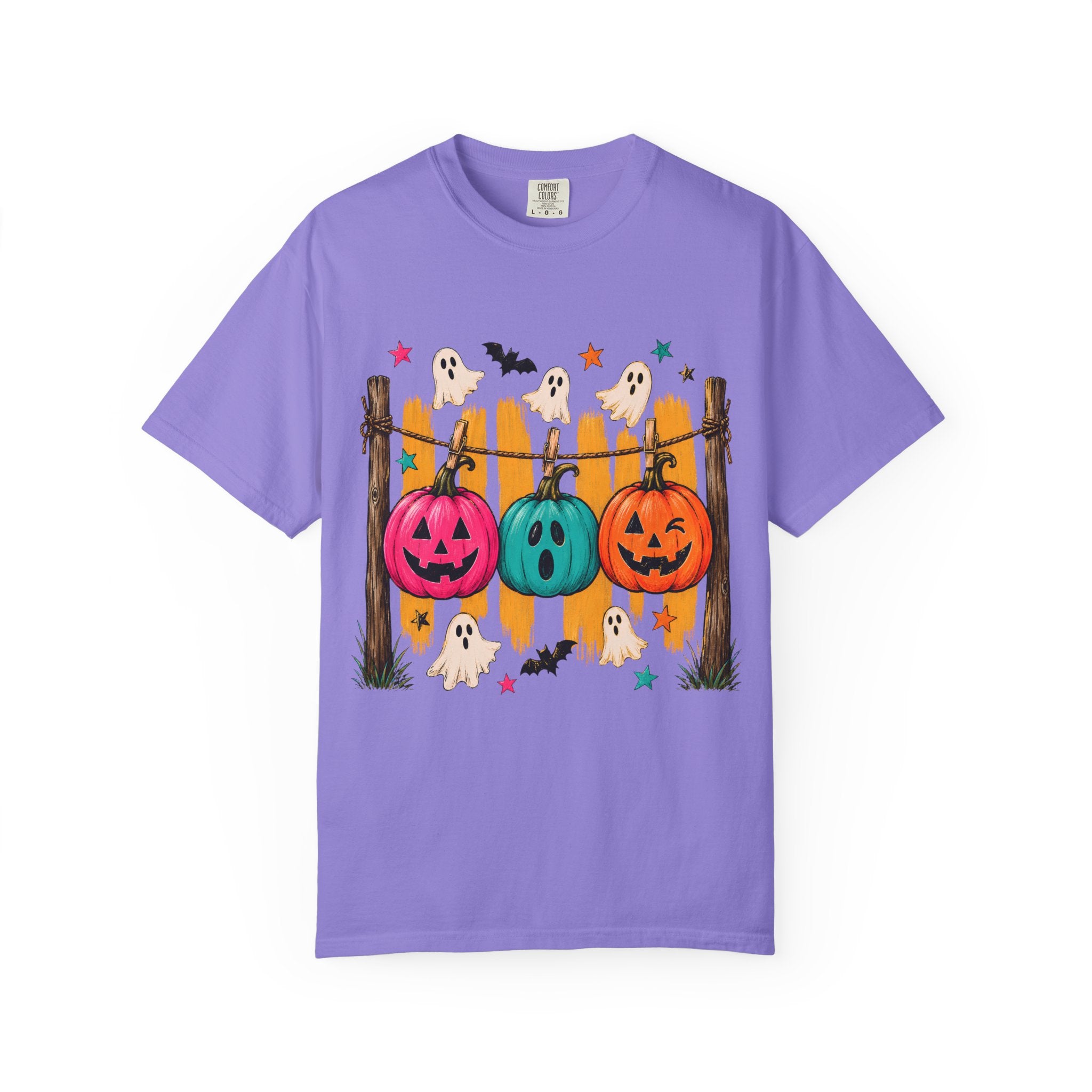Halloween Pumpkins and Ghosts T Shirt Cute Jack O Lantern Halloween Tee