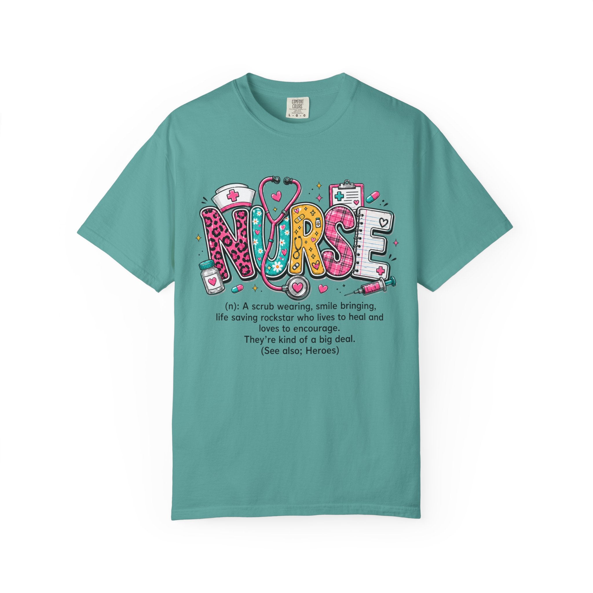 Nurse Definition T Shirt Colorful Medical Humor Tee for Nurses
