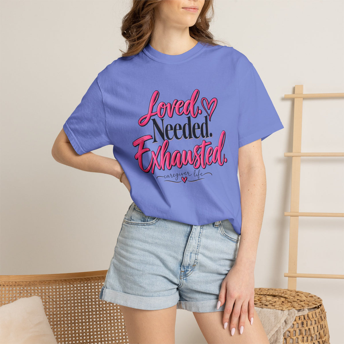 Caregiver Shirt Loved Needed Exhausted Tee Caregiver Life T Shirt Family Caregiver Gift Mom Caregiver Shirt Caregiver Appreciation Tee