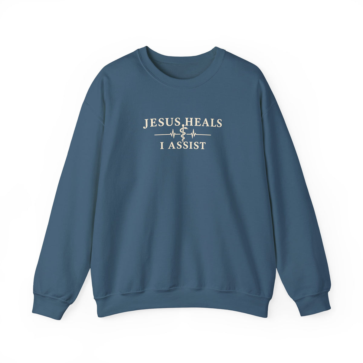 Jesus Heals I Assist Sweatshirt, Christian Nurse Gift, Faith Based Medical Crewneck, Healthcare Worker Gift, Nurse Appreciation