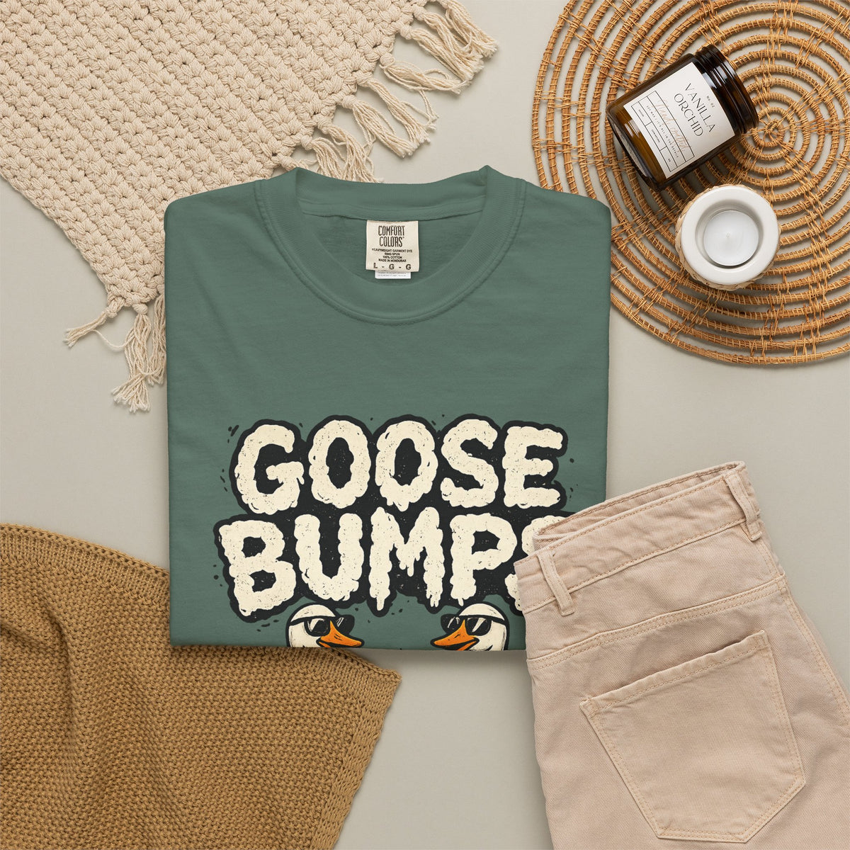 Goose Bumps T Shirt Funny Matching Geese Graphic Tee