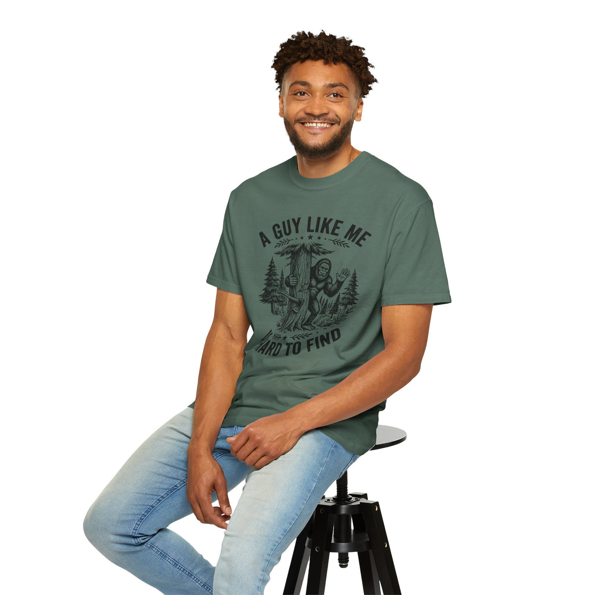 A Guy Like Me Is Hard to Find T Shirt Sasquatch Bigfoot Graphic Tee