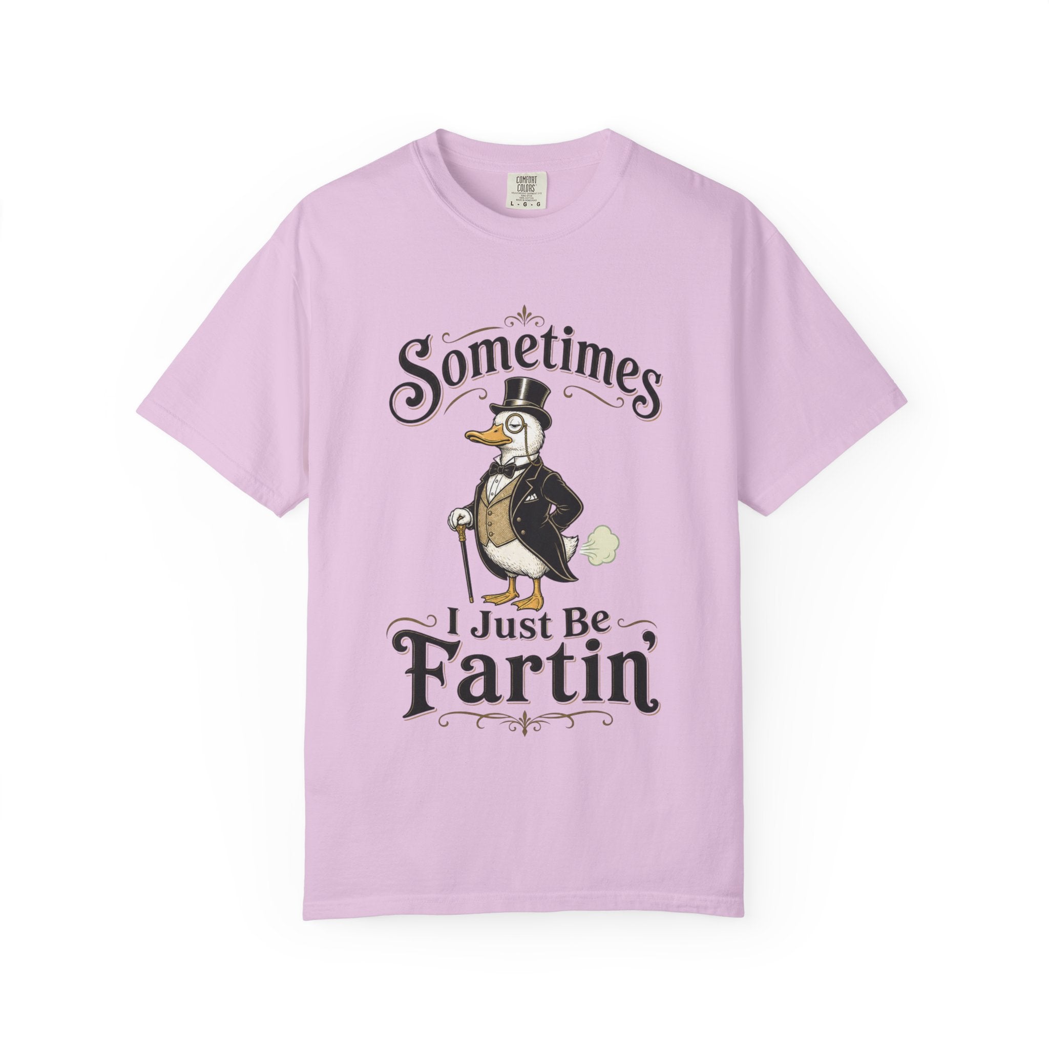 Sometimes I Just Be Fartin Tee Shirt Humorous Vintage Duck Graphic Tee