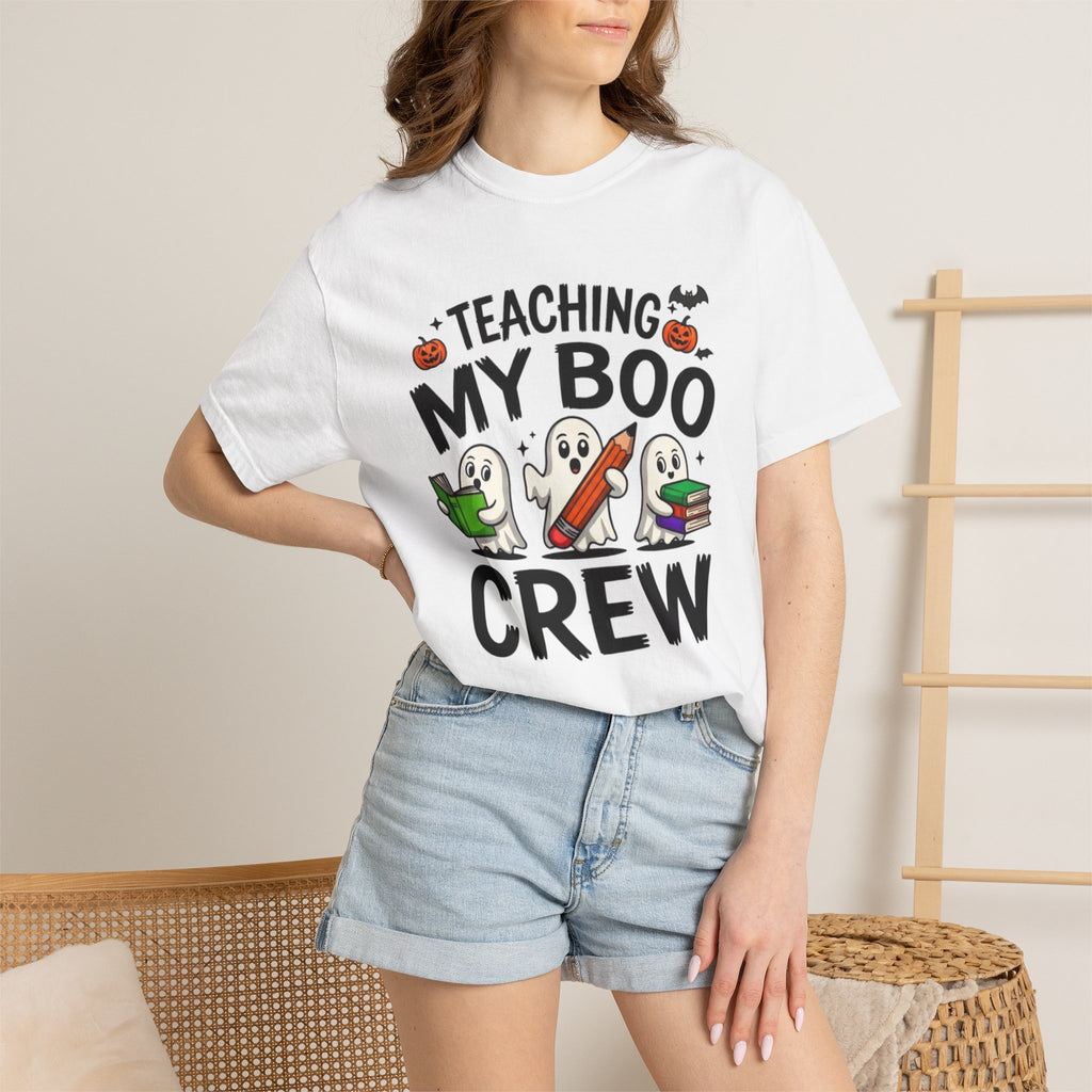 Teaching My Boo Crew T-Shirt Cute Halloween Teacher Tee