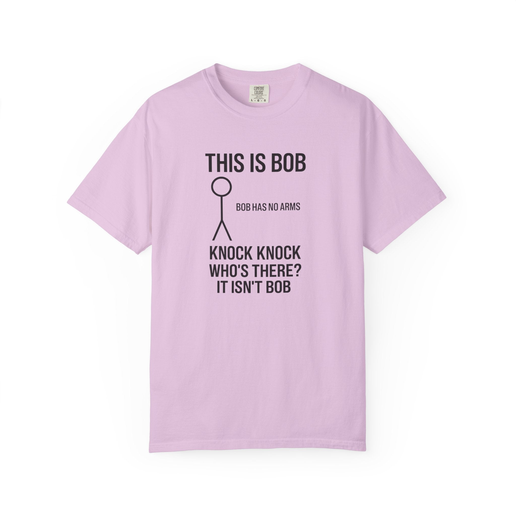 Bob Knock Knock T Shirt Funny Stick Figure This Is Bob Graphic Tee
