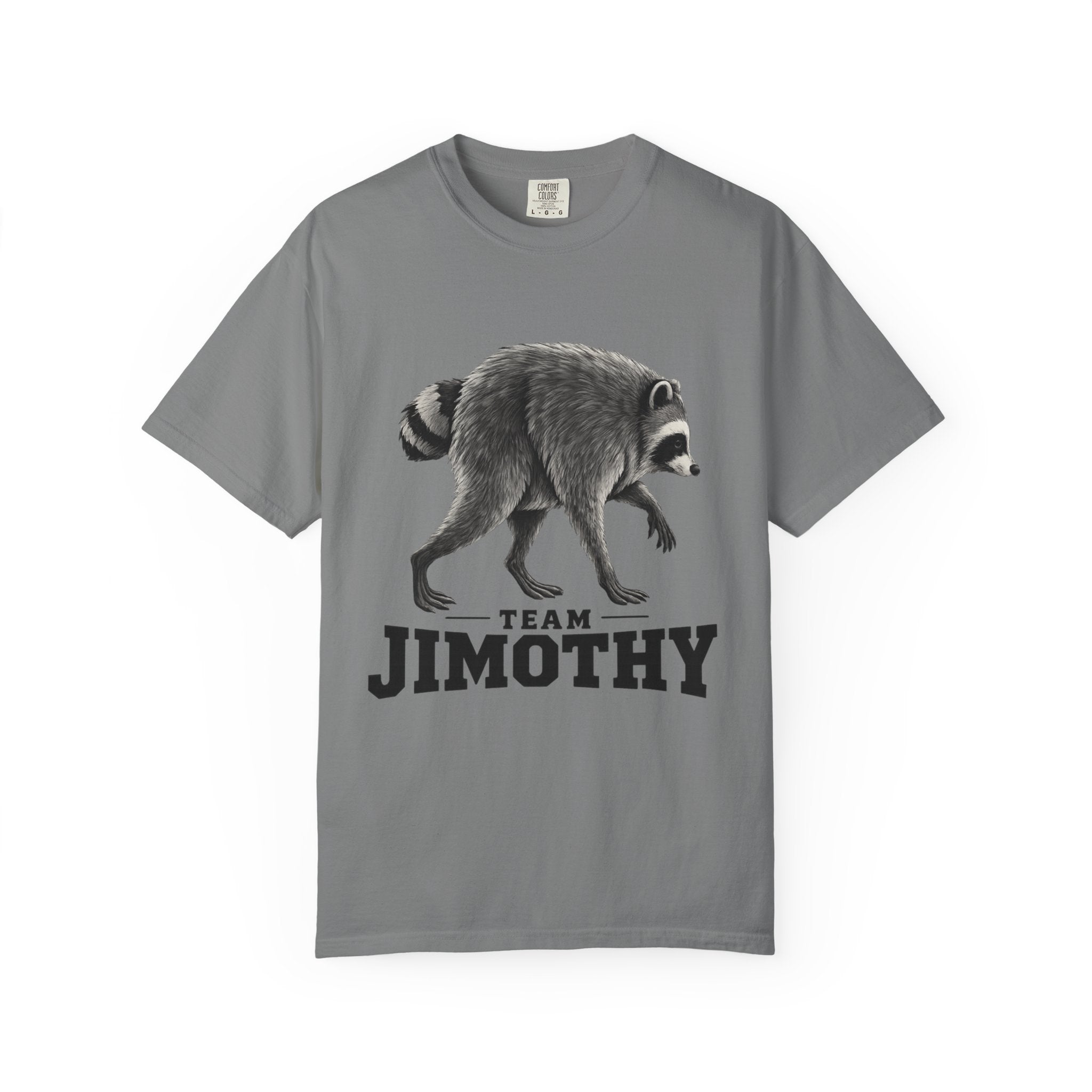 Team Jimothy Raccoon Garment Dyed Tee Shirt Vintage Wildlife Graphic Tee