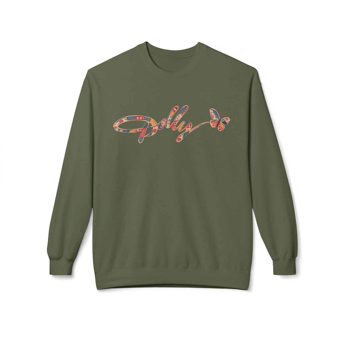 Dolly Inspired Sweatshirt Patchwork Butterfly Crewneck Country Music Shirt Southern Graphic Sweatshirt