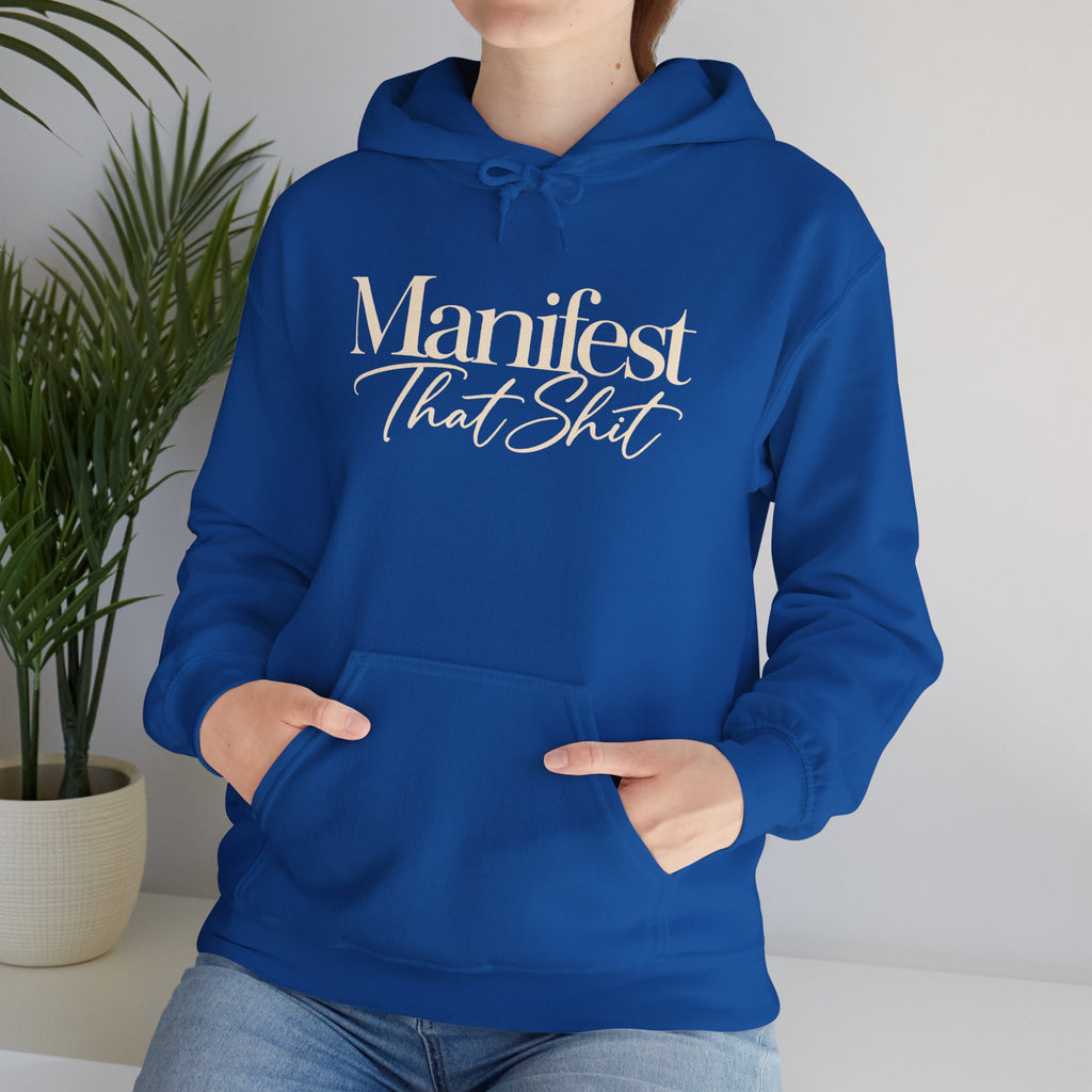 Hoodie Manifest That Shit Minimal Script Pullover