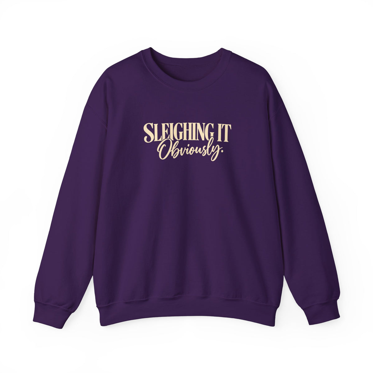 Sleighing It Obviously Crewneck Sweatshirt