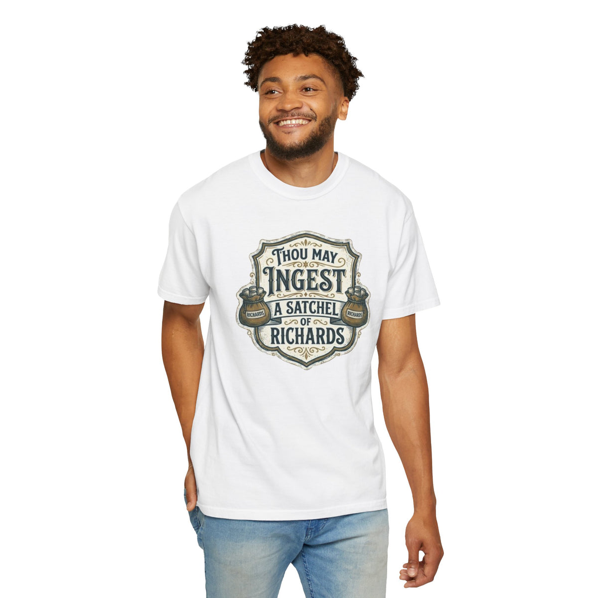 Tee Shirt Thou May Ingest a Satchel of Richards Vintage Apothecary Graphic