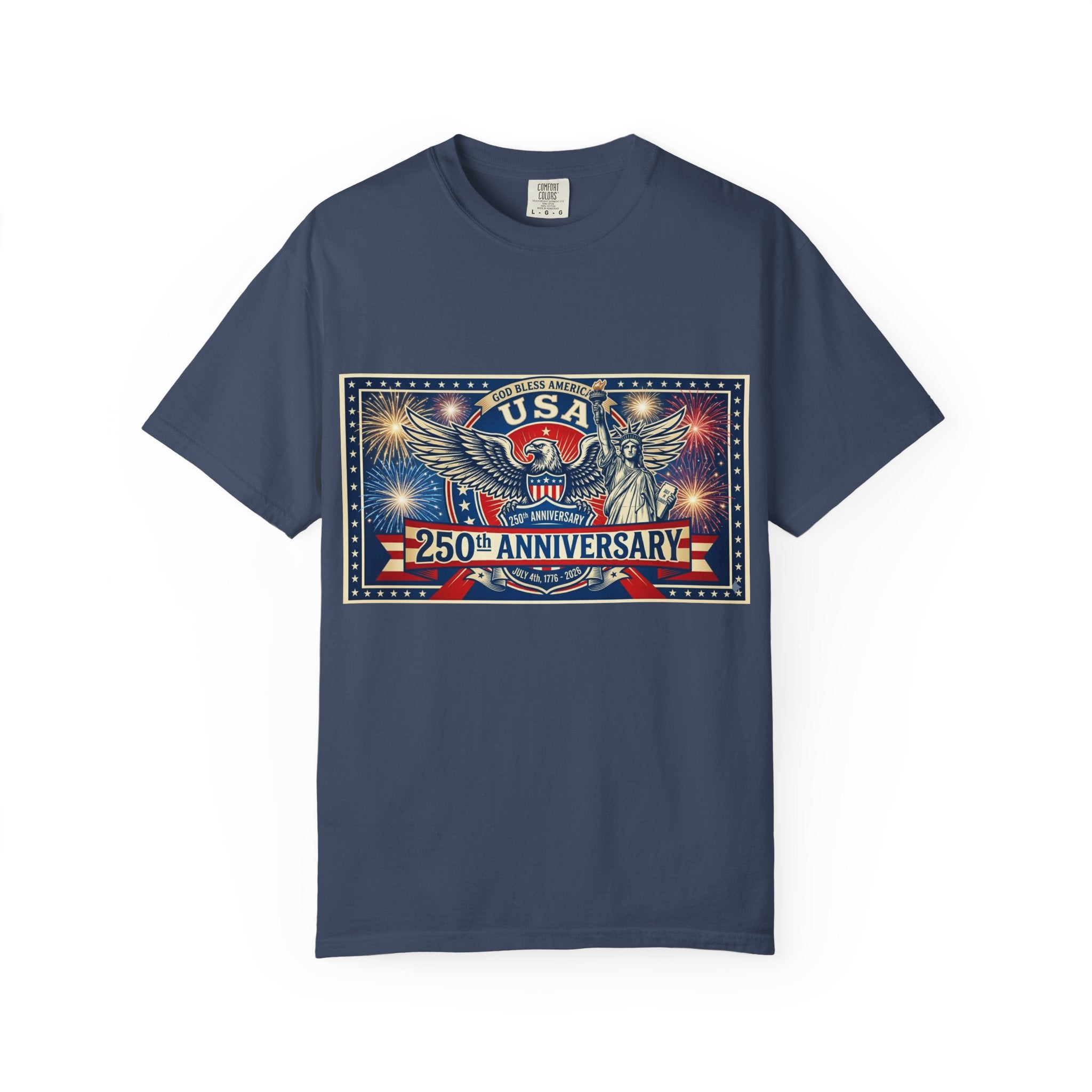 USA Eagle 250th Anniversary T-Shirt | Patriotic Independence Day Design