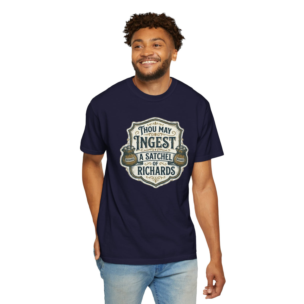 Tee Shirt Thou May Ingest a Satchel of Richards Vintage Apothecary Graphic