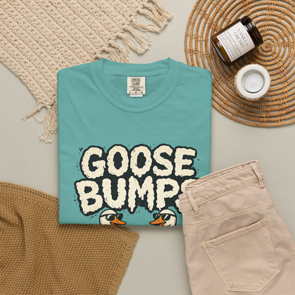 Goose Bumps T Shirt Funny Matching Geese Graphic Tee