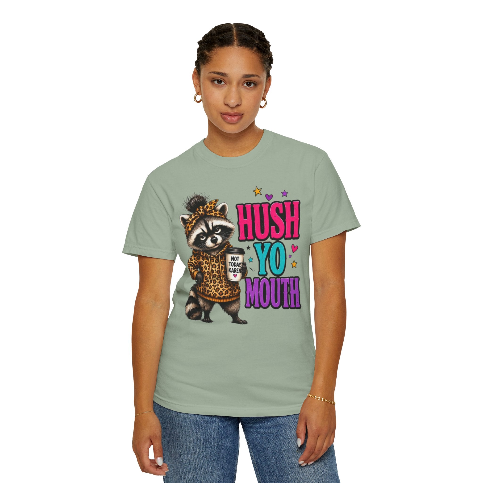 Hush Yo Mouth Raccoon T-Shirt