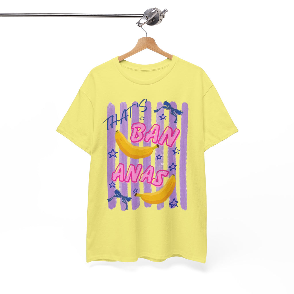 Bananas Graphic Tee — Playful Retro Banana Design with 'Ban Anas' Text
