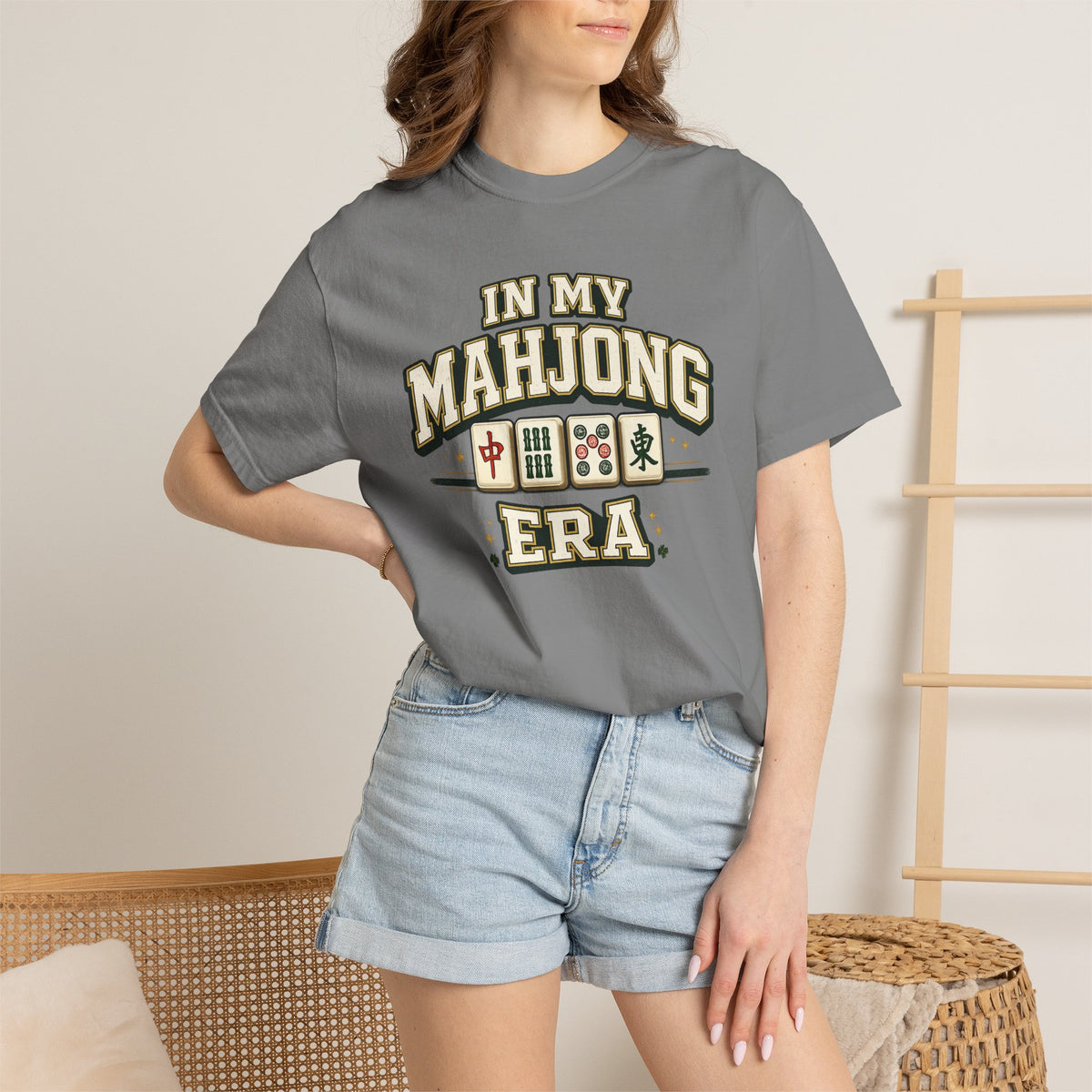 Mahjong T Shirt In My Mahjong Era Graphic Tee for Players and Fans