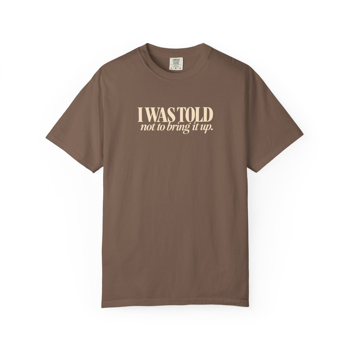 I Was Told Not to Bring It Up T-Shirt | Funny Thanksgiving Tee, His and Hers Thanksgiving Shirts, Couples Thanksgiving Outfit