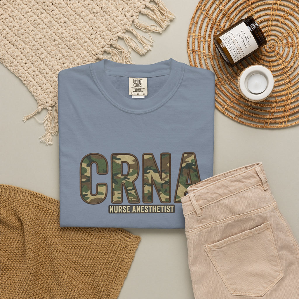 CRNA Camo T-Shirt — Nurse Anesthetist Military Style