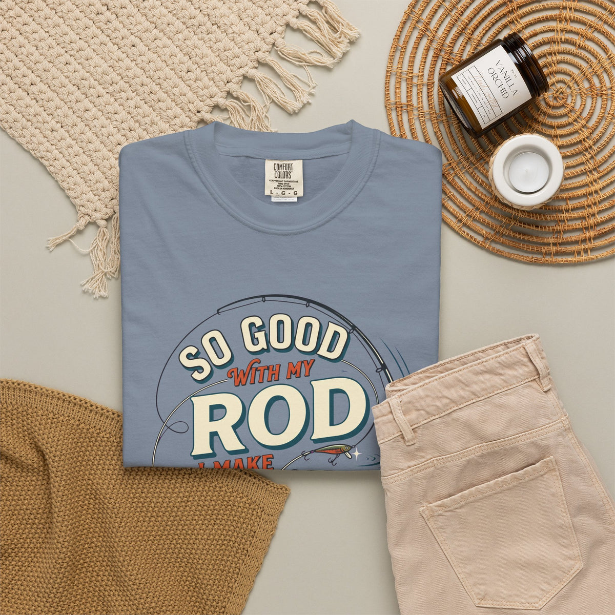 Fishing T Shirt So Good With My Rod I Make Fish Come Graphic Tee