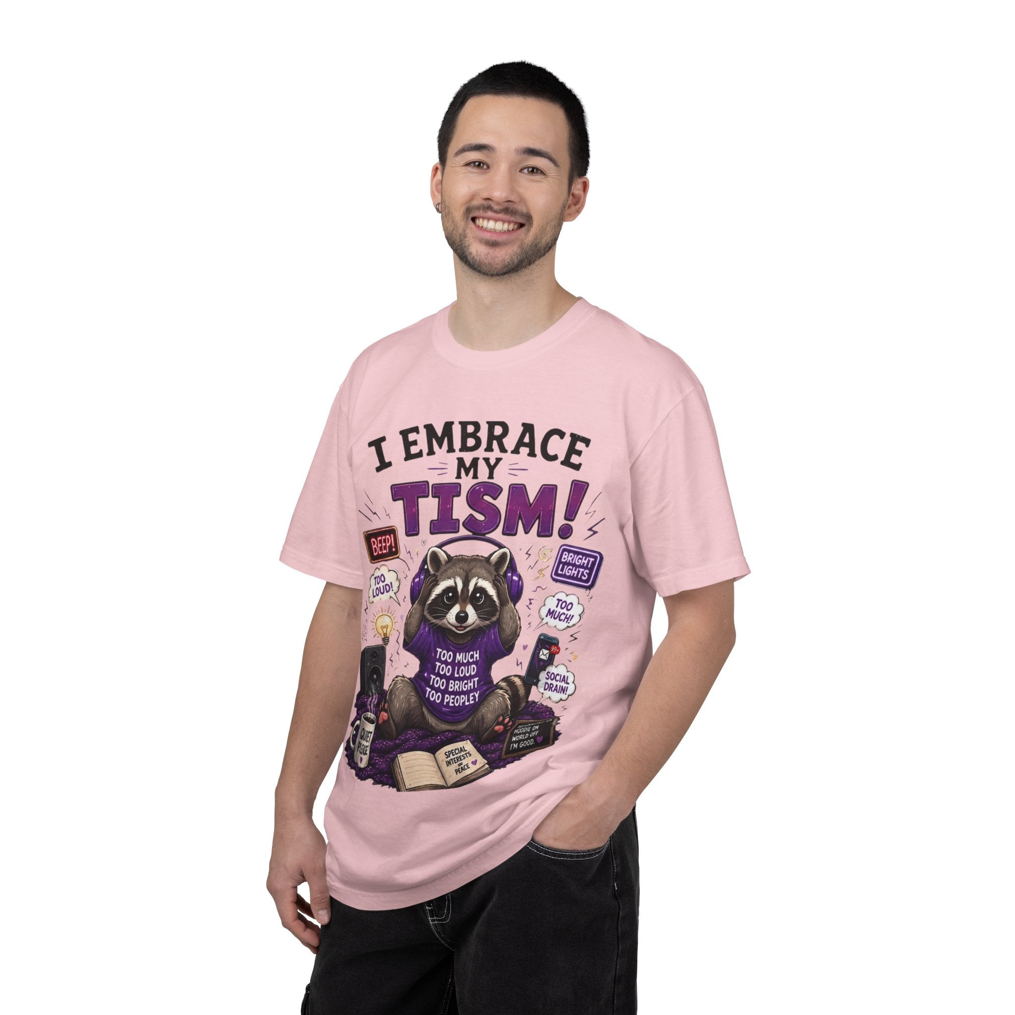 Autism Awareness T-Shirt I Embrace My Tism Raccoon Design