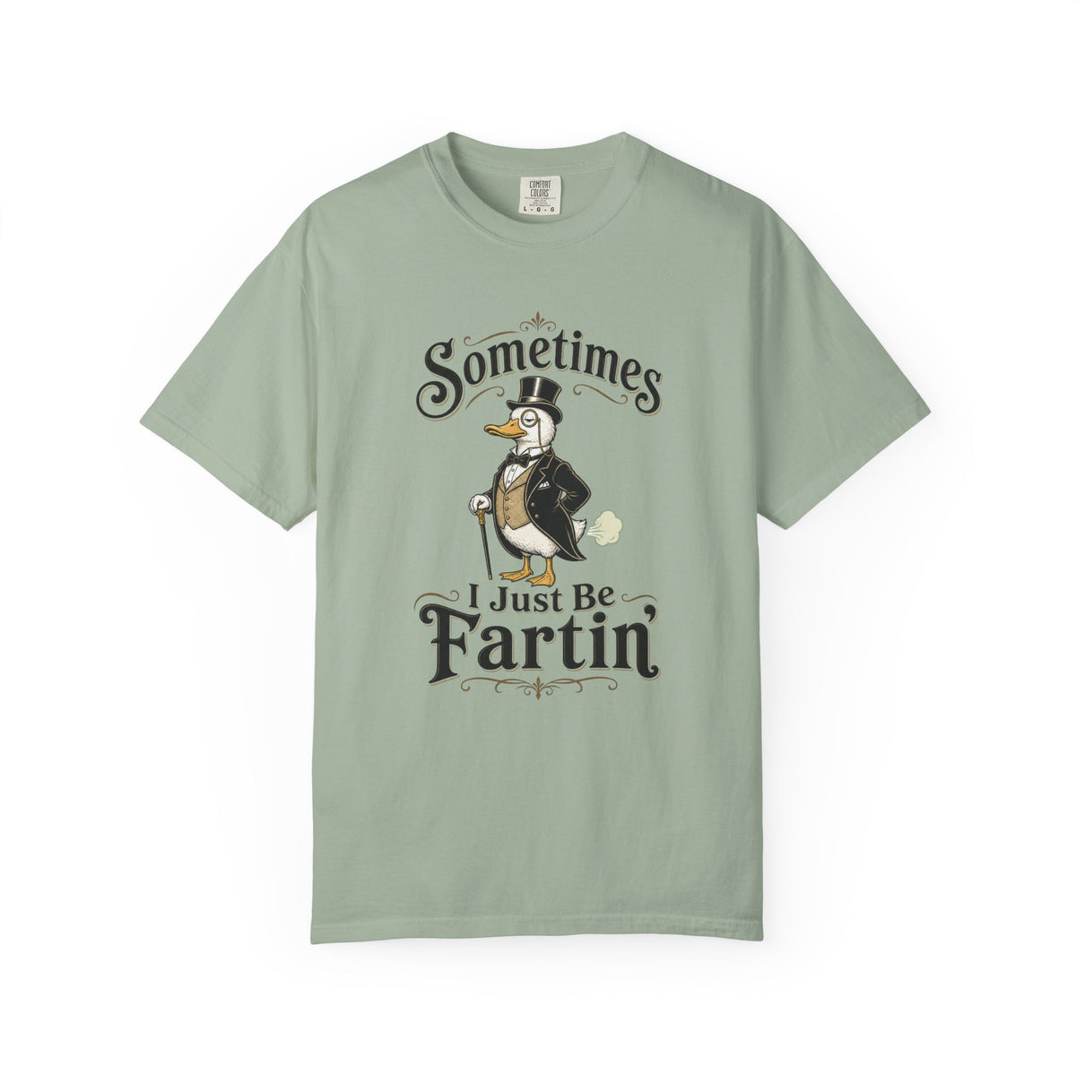 Sometimes I Just Be Fartin Tee Shirt Humorous Vintage Duck Graphic Tee
