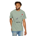Skeleton Chasing Balloon Tee Shirt Well shit Graphic Tee