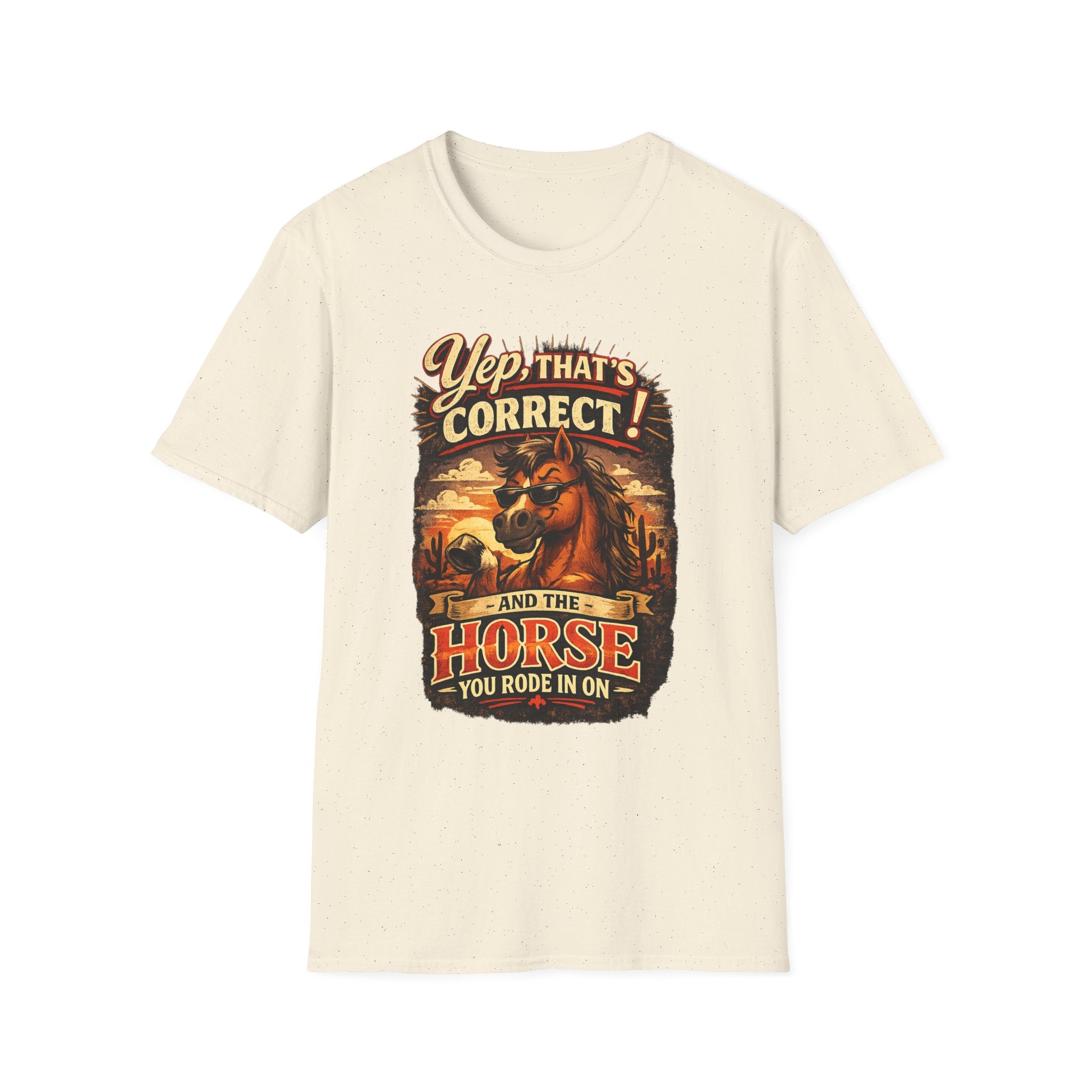 Yep That’s Correct! Horse Retro Graphic T‑Shirt