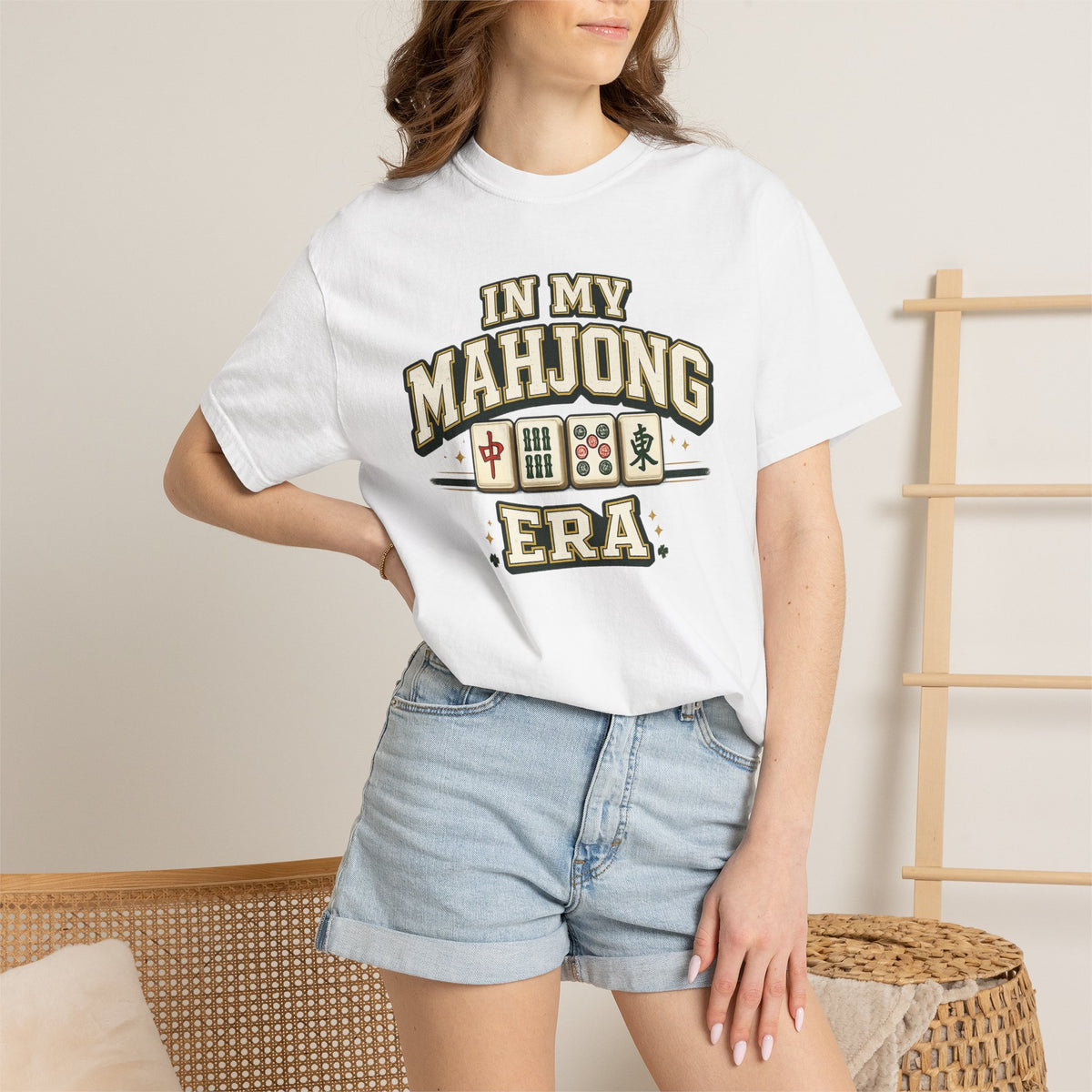 Mahjong T Shirt In My Mahjong Era Graphic Tee for Players and Fans