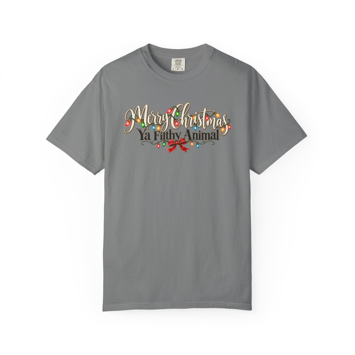 Merry Christmas Ya Filthy Animal Sweatshirt, Funny Christmas Shirt, Vintage Christmas Lights Crewneck, Sarcastic Holiday Gift