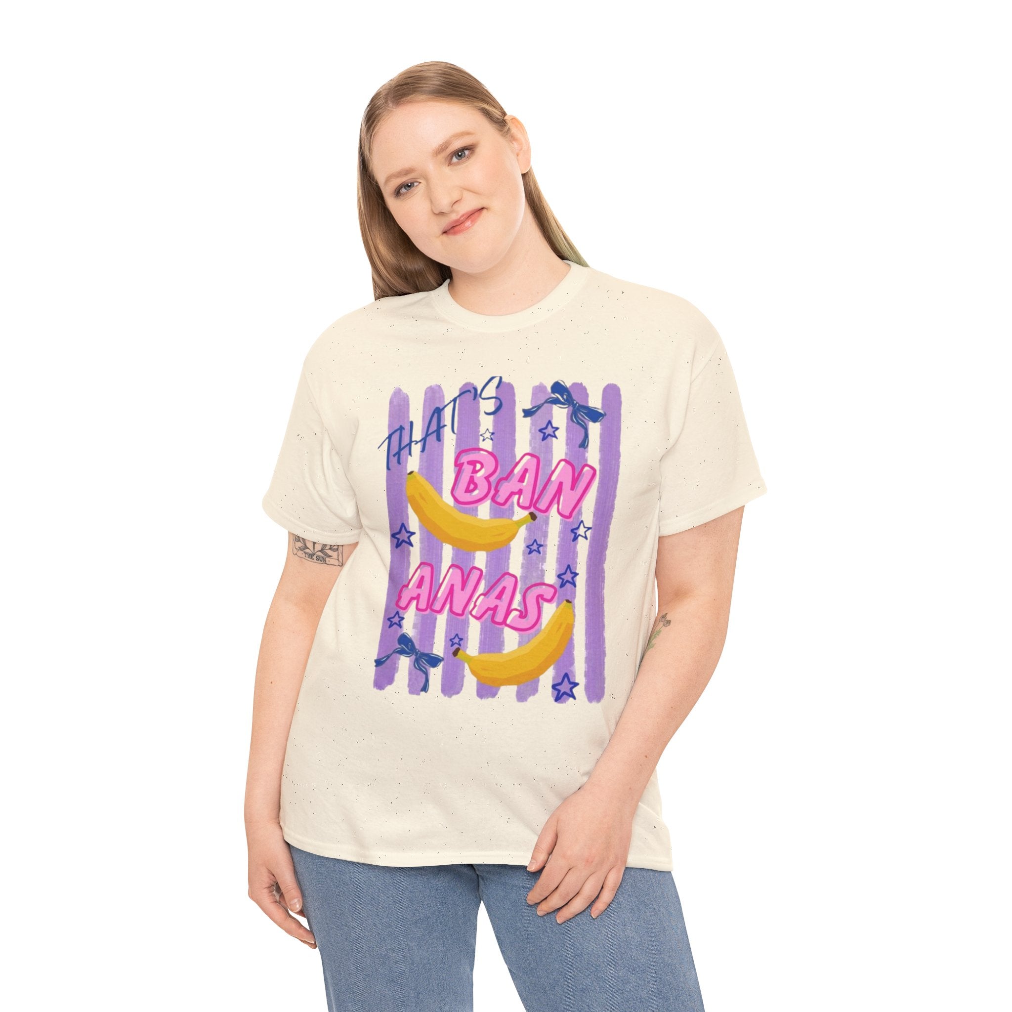 Bananas Graphic Tee — Playful Retro Banana Design with 'Ban Anas' Text