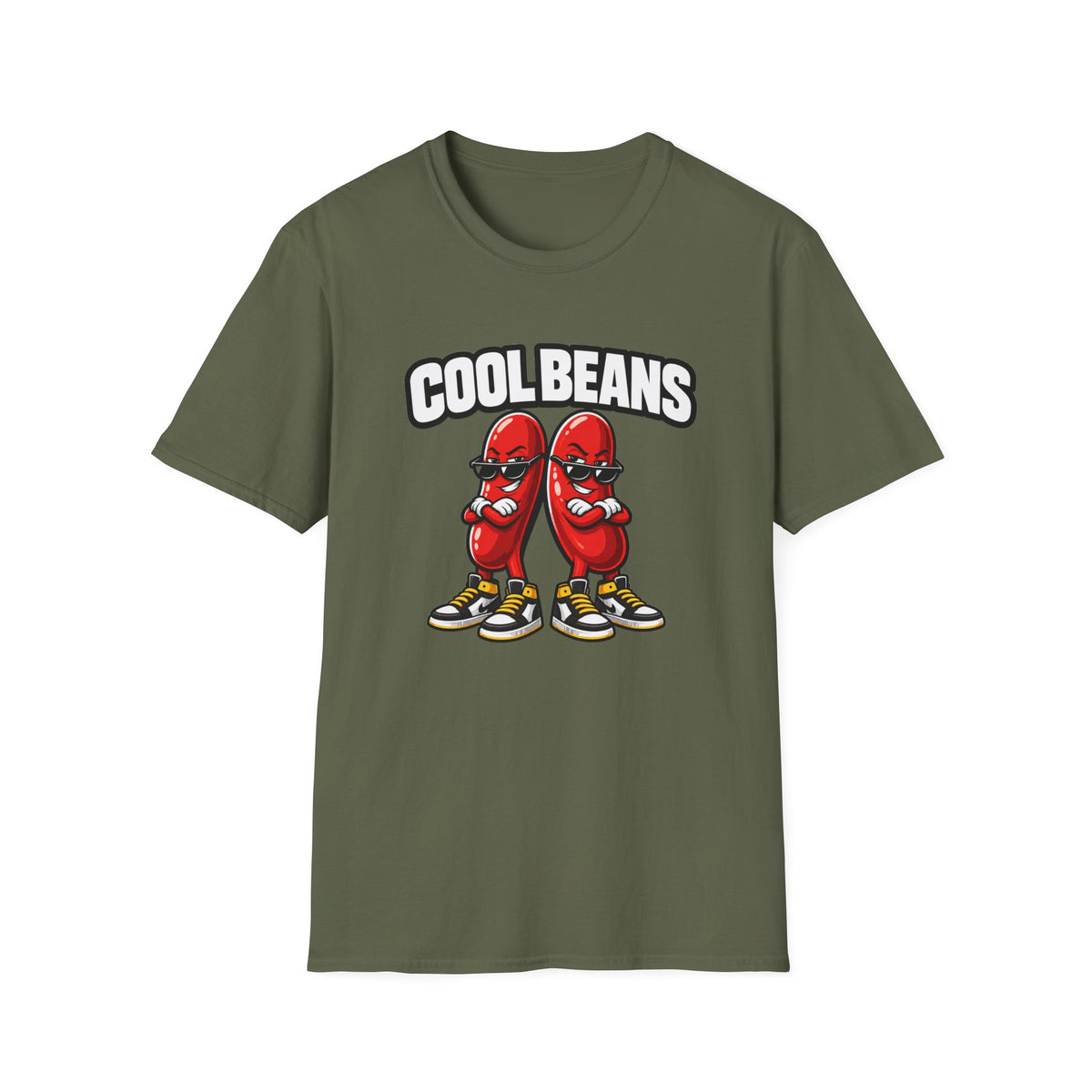 Cool Beans T‑Shirt — Retro Cartoon Funny Graphic Tee