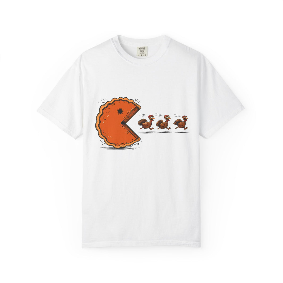 Tee Shirt Thanksgiving Pumpkin Pie Eating Turkey Friends Funny Graphic Tee