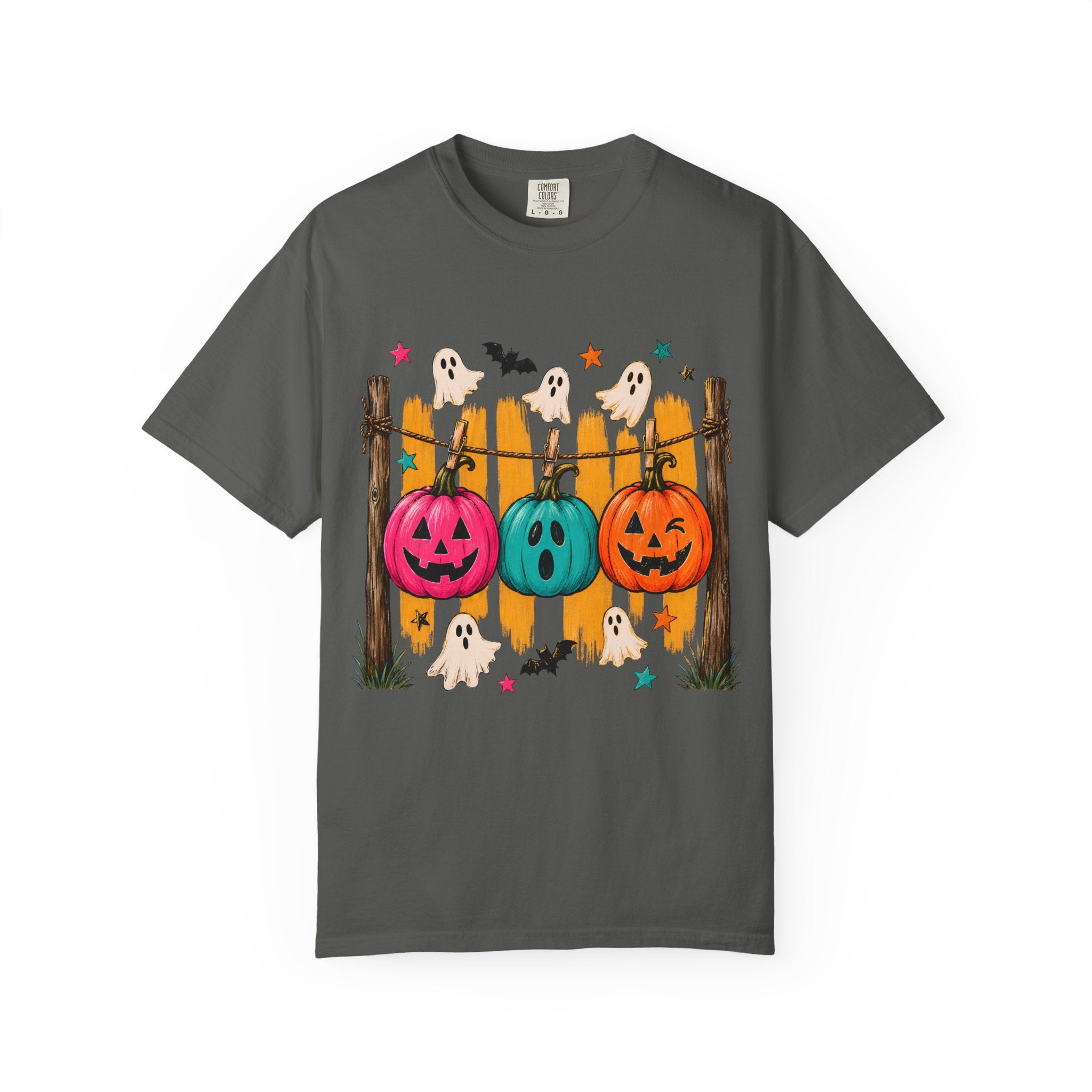 Halloween Pumpkins and Ghosts T Shirt Cute Jack O Lantern Halloween Tee