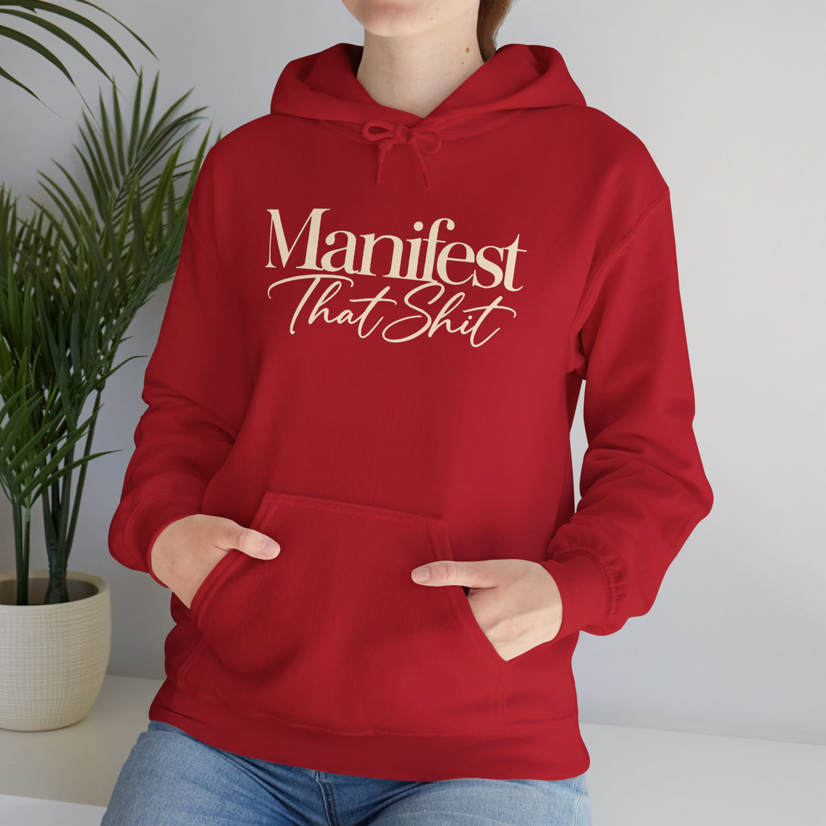 Hoodie Manifest That Shit Minimal Script Pullover