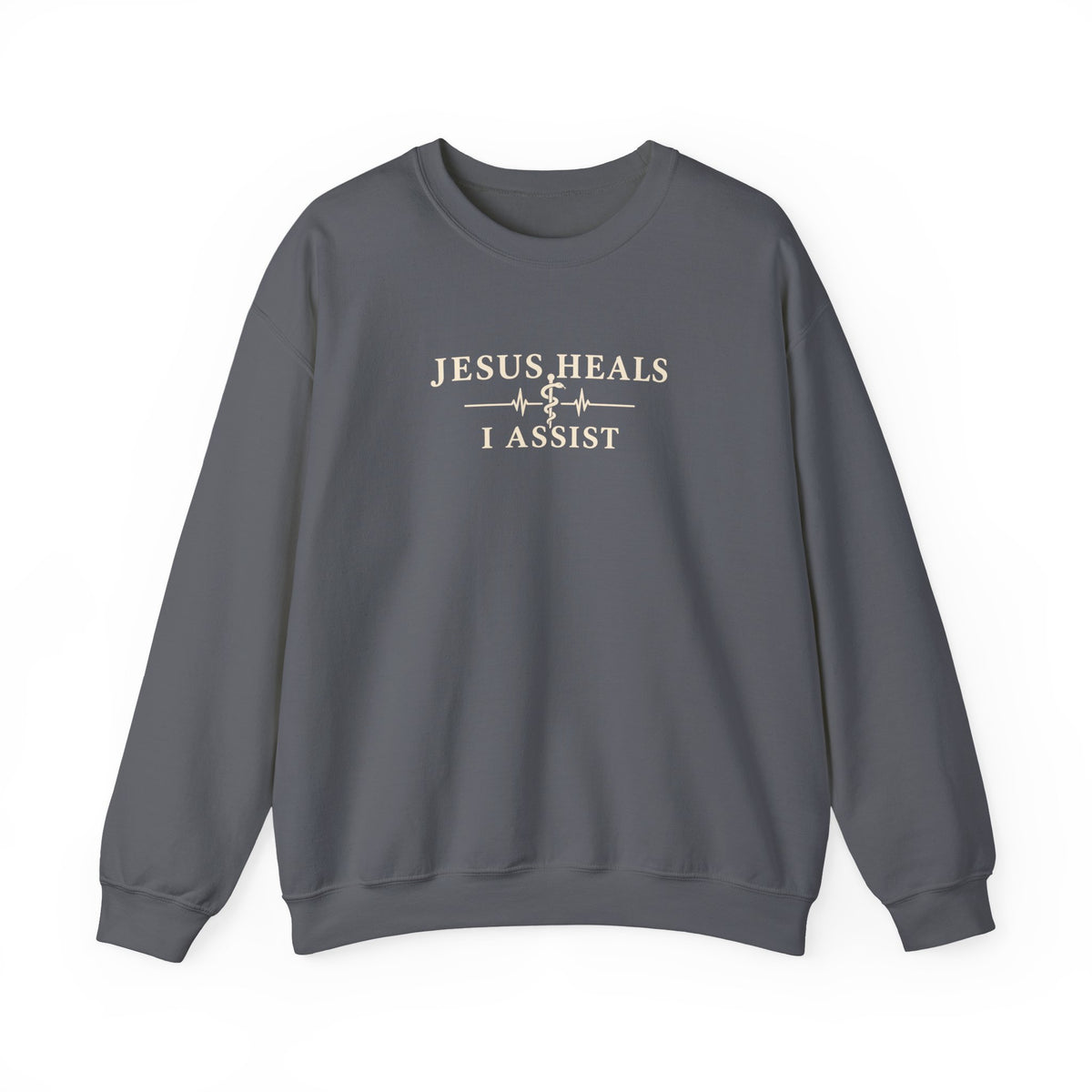 Jesus Heals I Assist Sweatshirt, Christian Nurse Gift, Faith Based Medical Crewneck, Healthcare Worker Gift, Nurse Appreciation