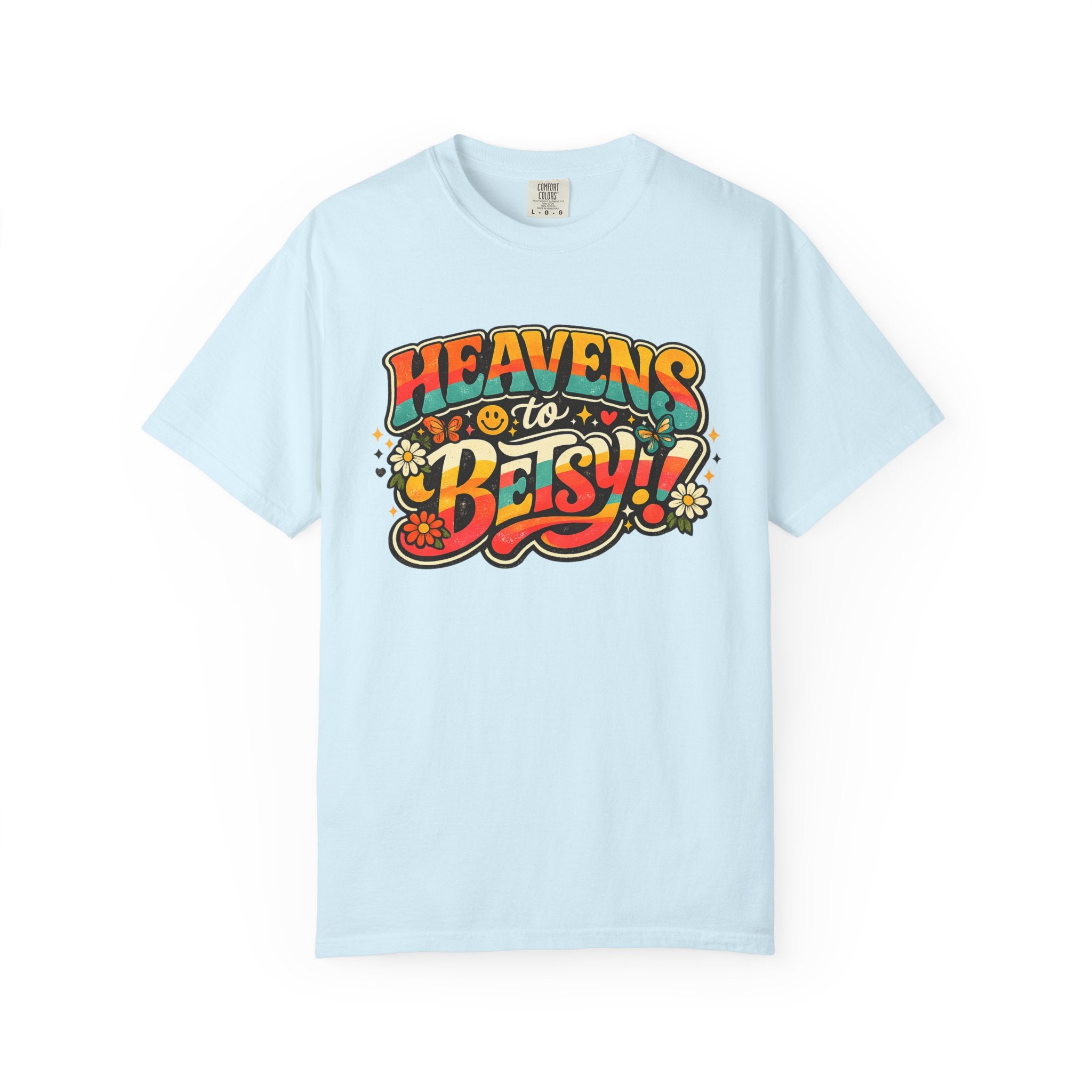 Heavens to Betsy Retro Floral Graphic T Shirt